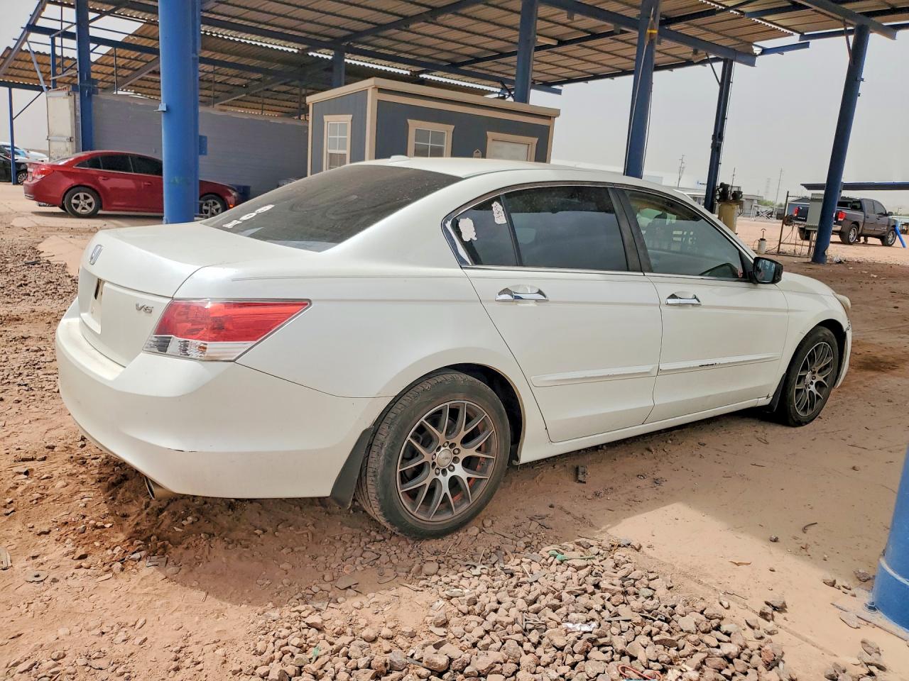 2009 Honda Accord Exl White vin: 1HGCP36819A041558