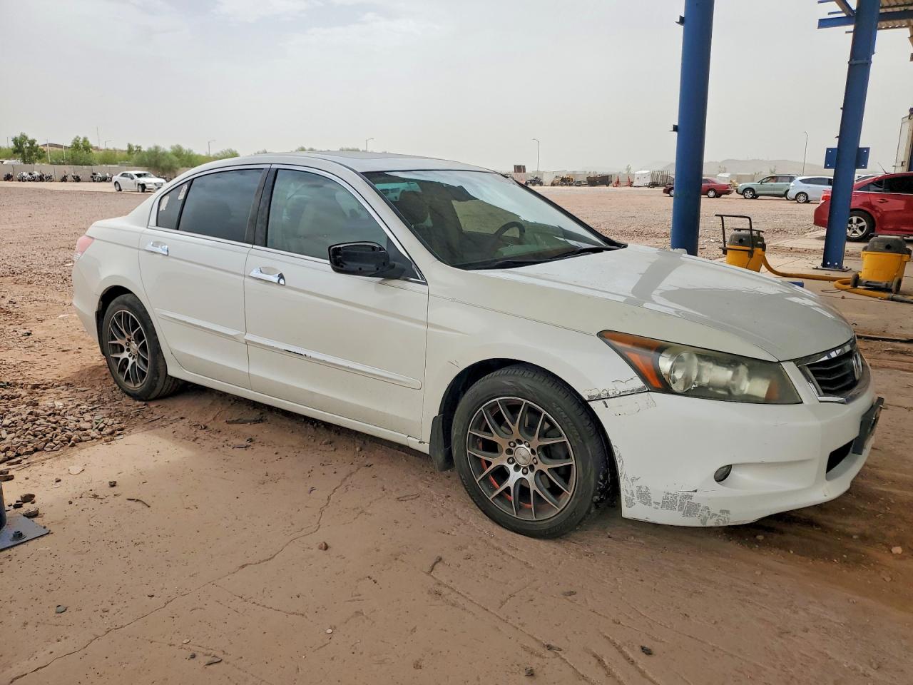 2009 Honda Accord Exl White vin: 1HGCP36819A041558