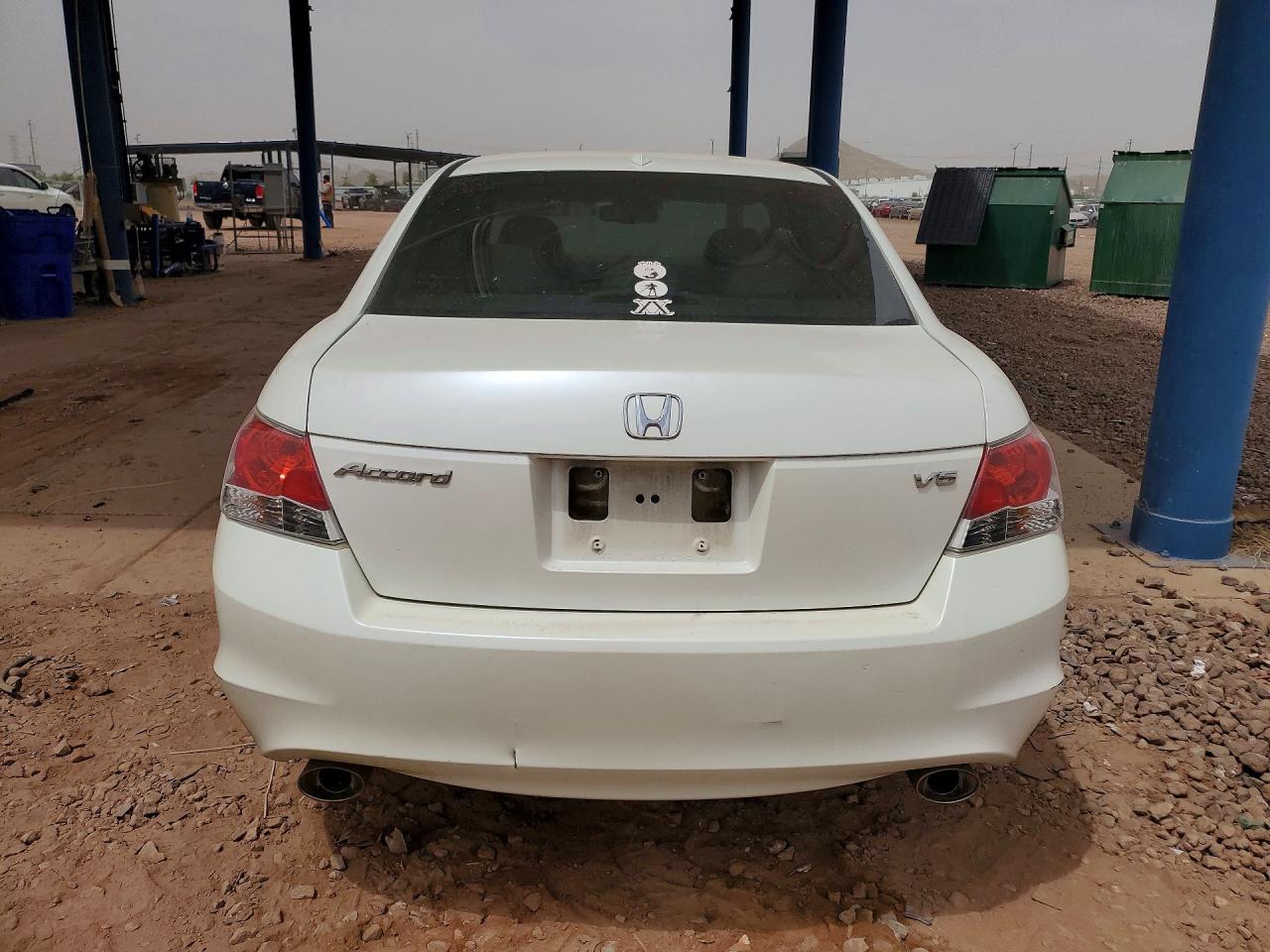 2009 Honda Accord Exl White vin: 1HGCP36819A041558