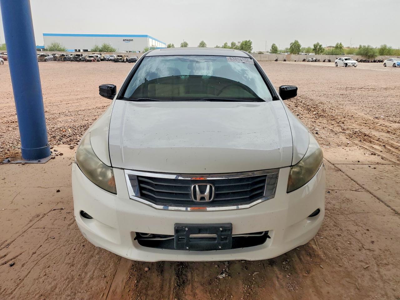 2009 Honda Accord Exl White vin: 1HGCP36819A041558