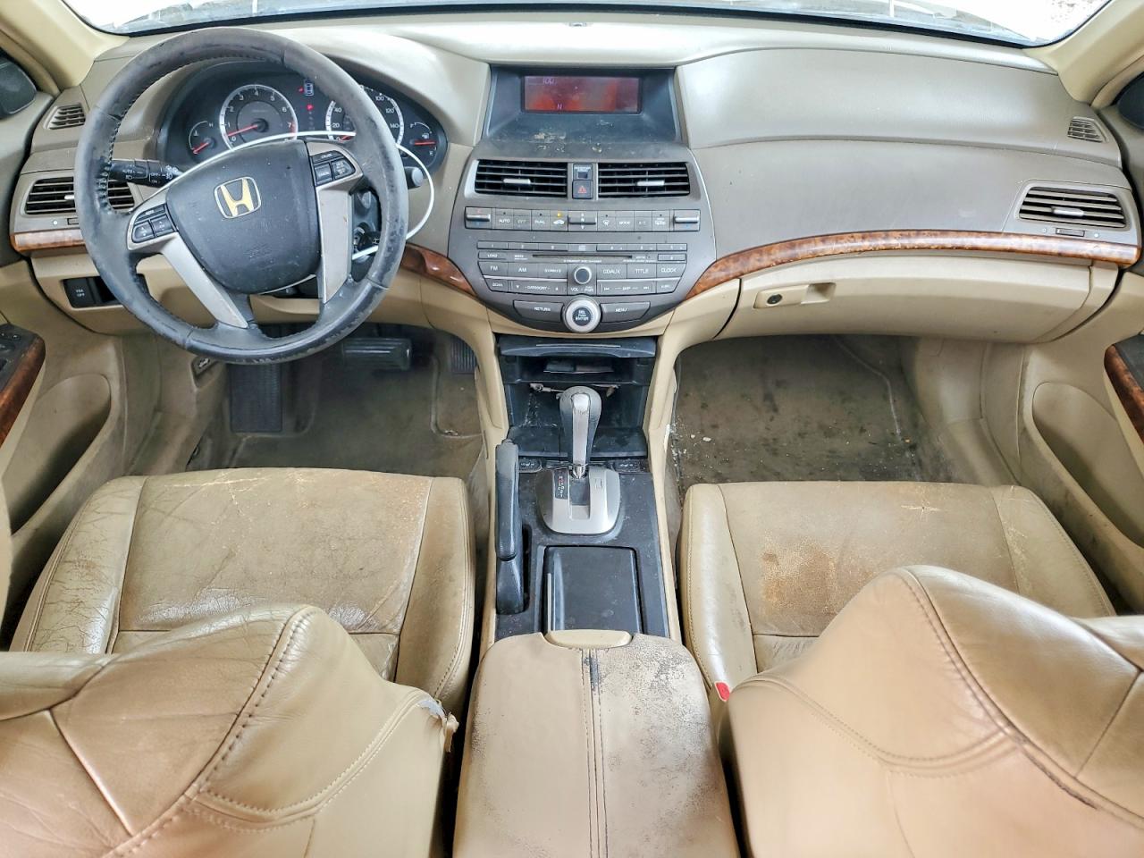 2009 Honda Accord Exl White vin: 1HGCP36819A041558