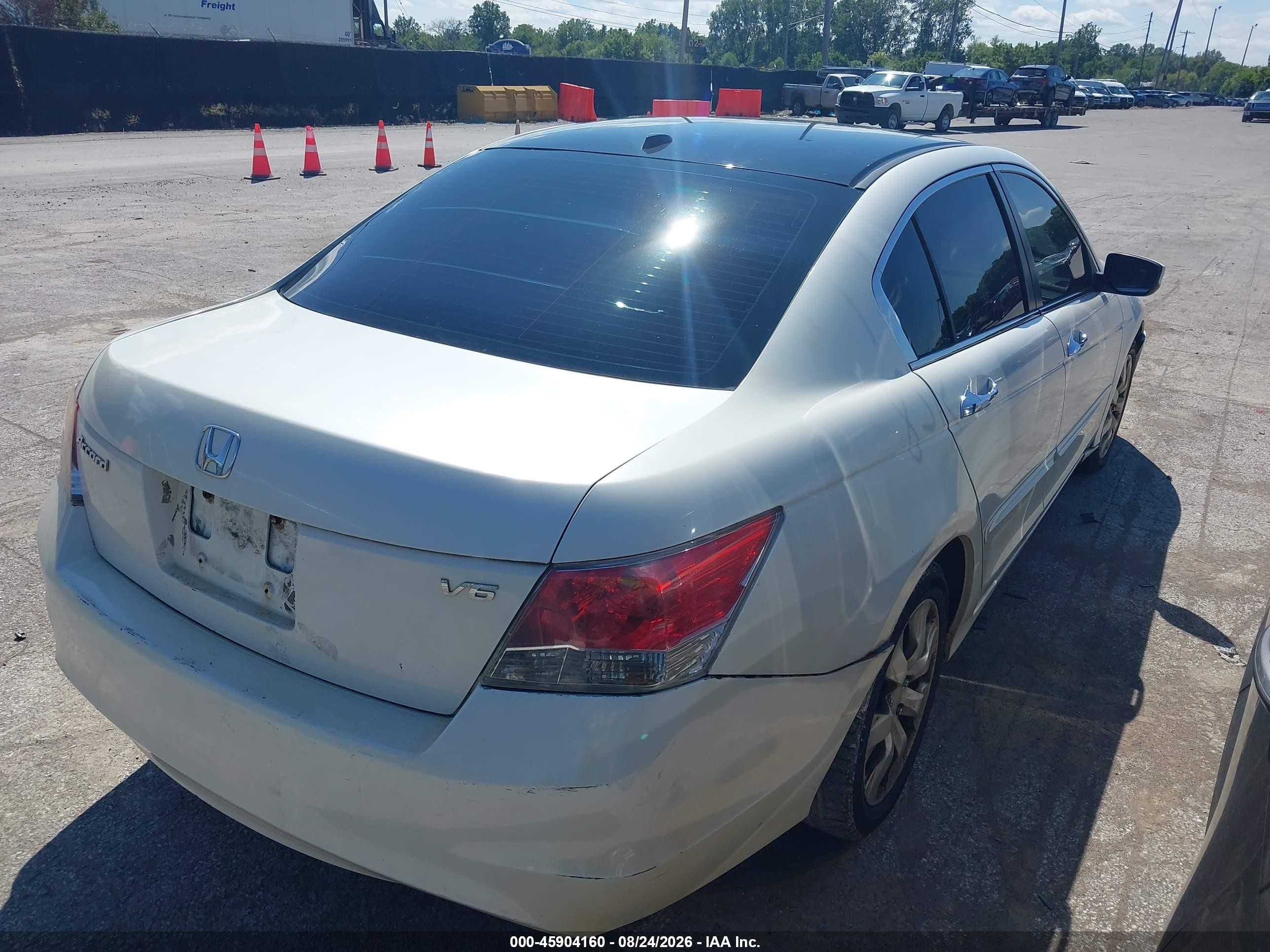 2009 Honda Accord 3.5 Ex-l Белый vin: 1HGCP36819A046369