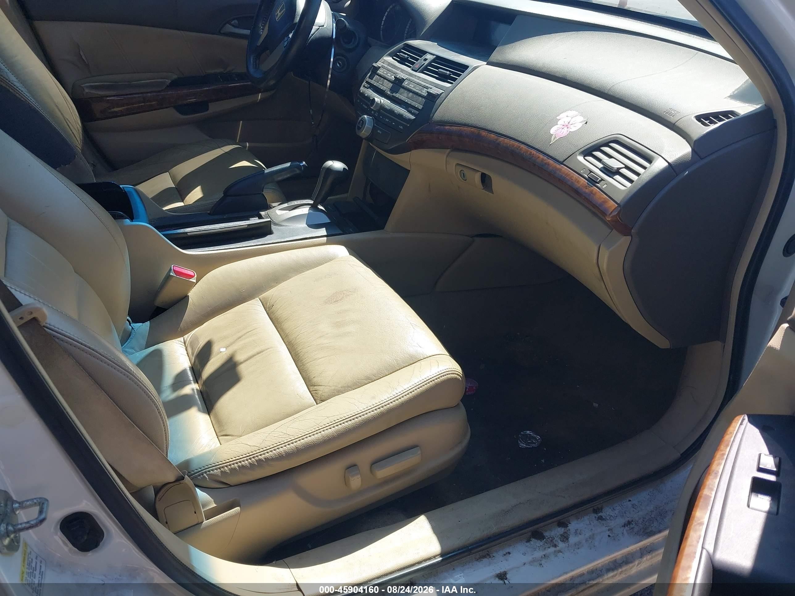 2009 Honda Accord 3.5 Ex-l Белый vin: 1HGCP36819A046369