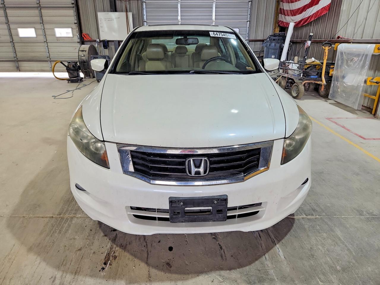 2009 Honda Accord Exl White vin: 1HGCP36819A046629