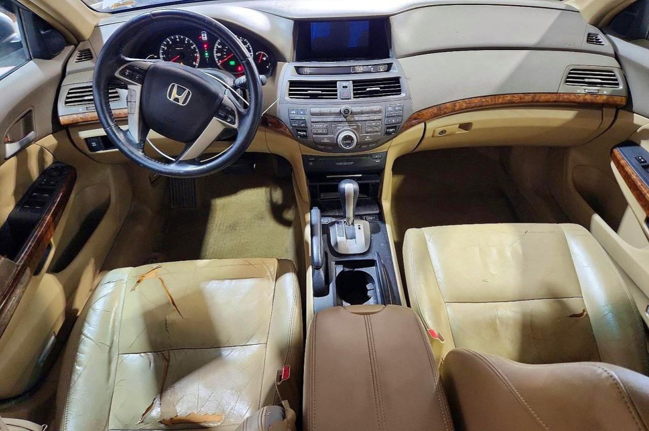 2009 Honda Accord Exl White vin: 1HGCP36819A046629