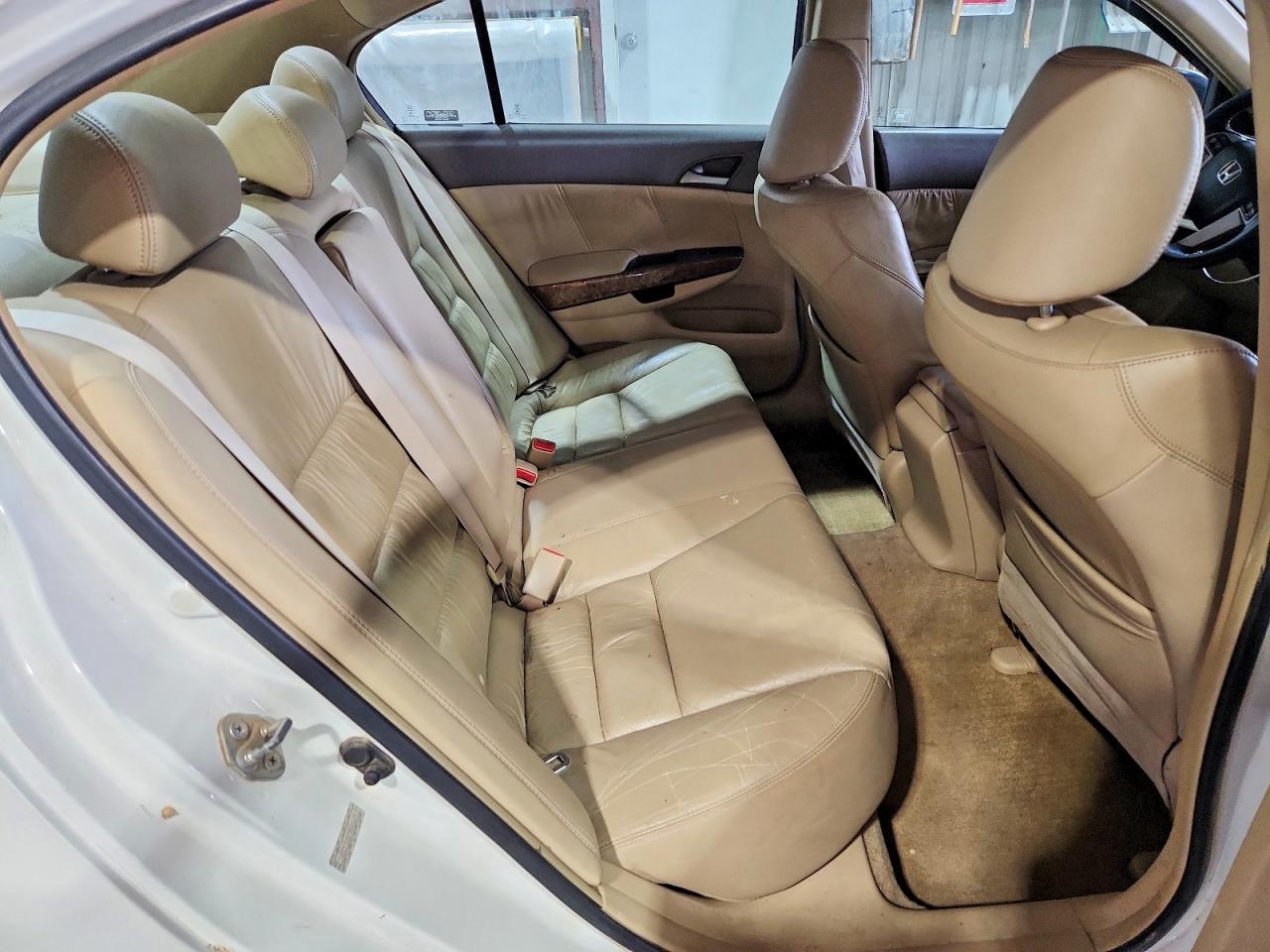 2009 Honda Accord Exl White vin: 1HGCP36819A046629