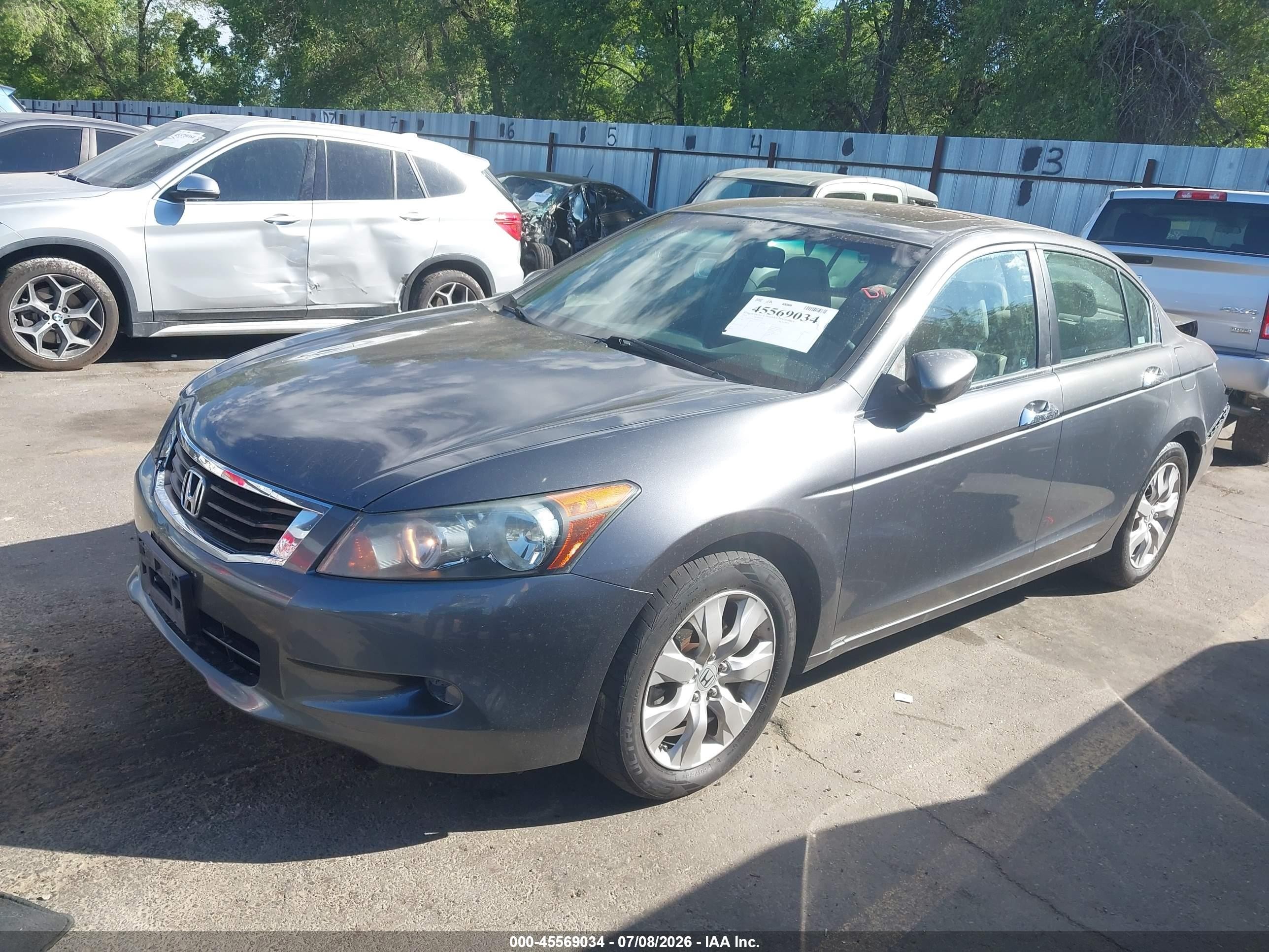 2008 Honda Accord 3.5 Ex-l Gray vin: 1HGCP36828A002539