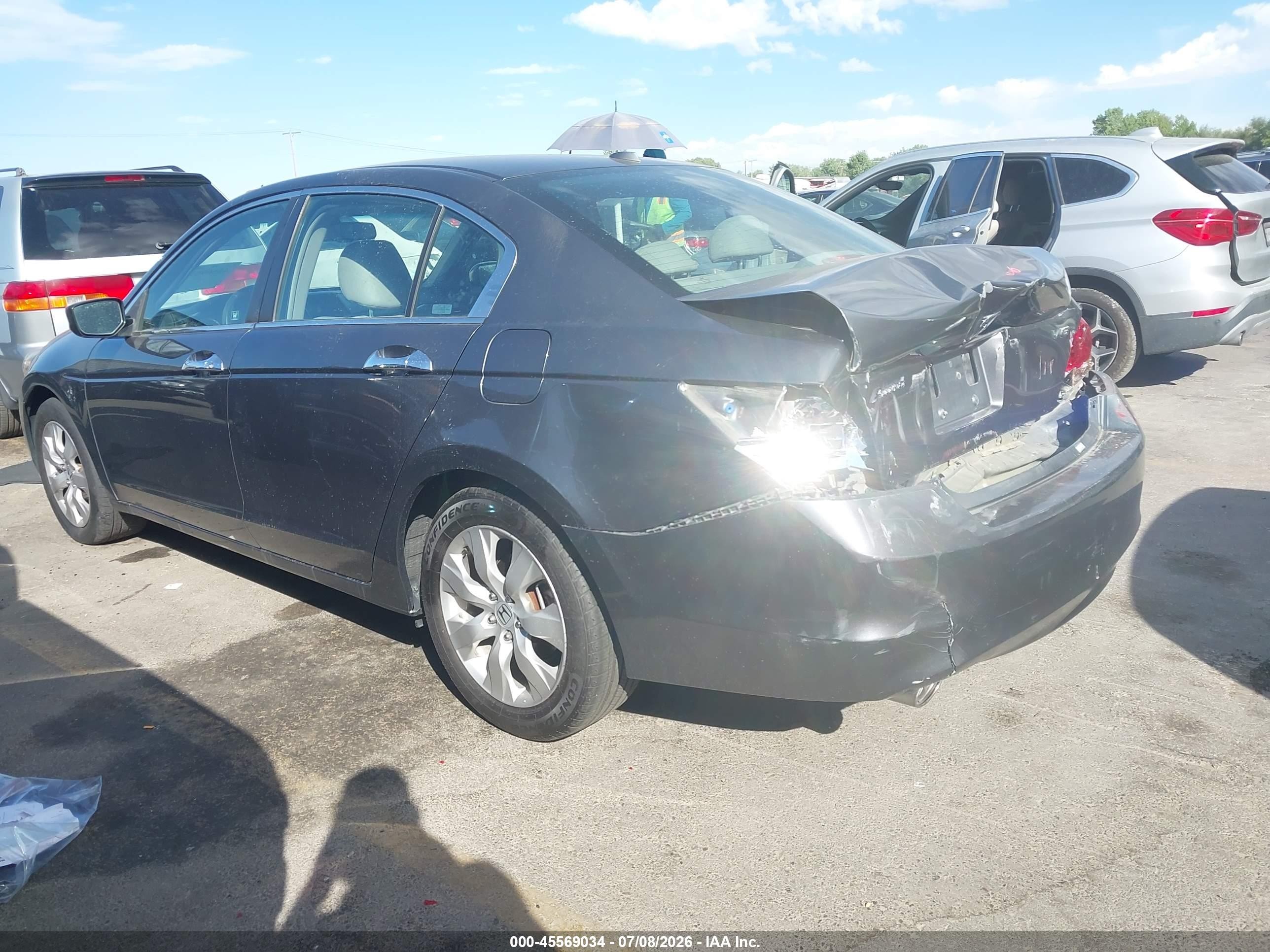 2008 Honda Accord 3.5 Ex-l Gray vin: 1HGCP36828A002539