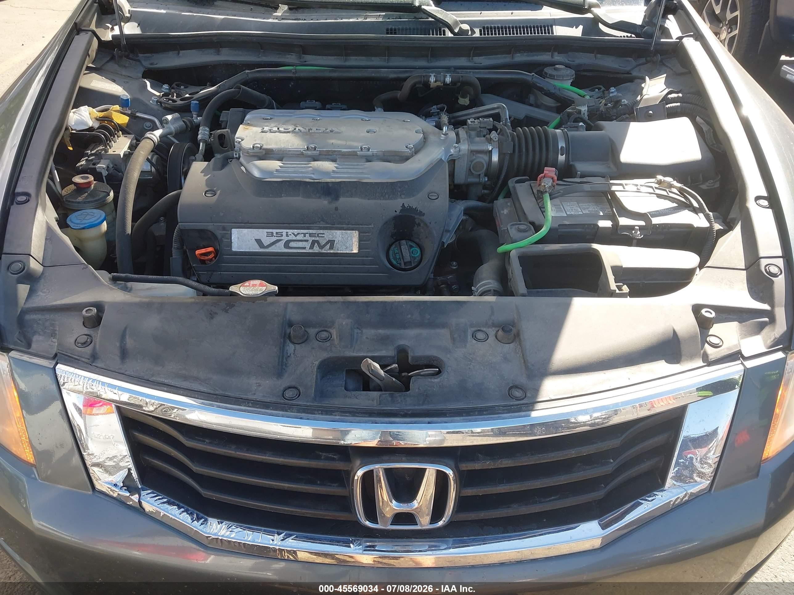 2008 Honda Accord 3.5 Ex-l Gray vin: 1HGCP36828A002539