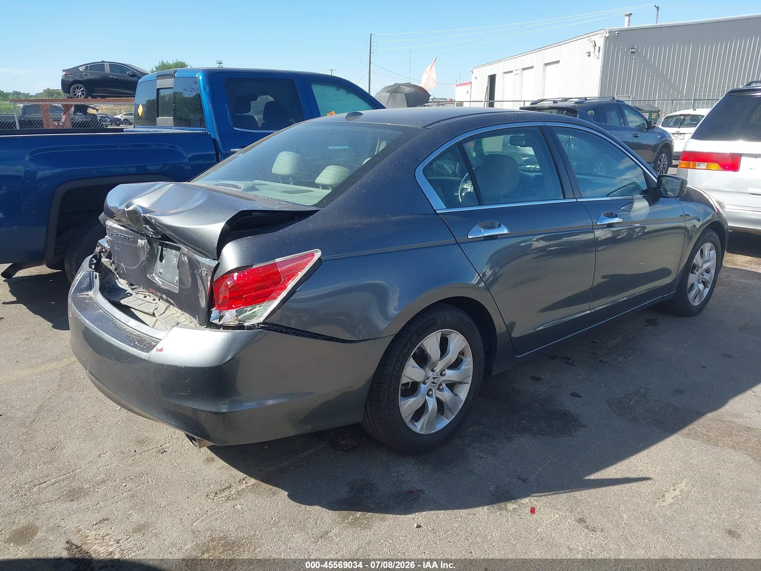 2008 Honda Accord 3.5 Ex-l Gray vin: 1HGCP36828A002539
