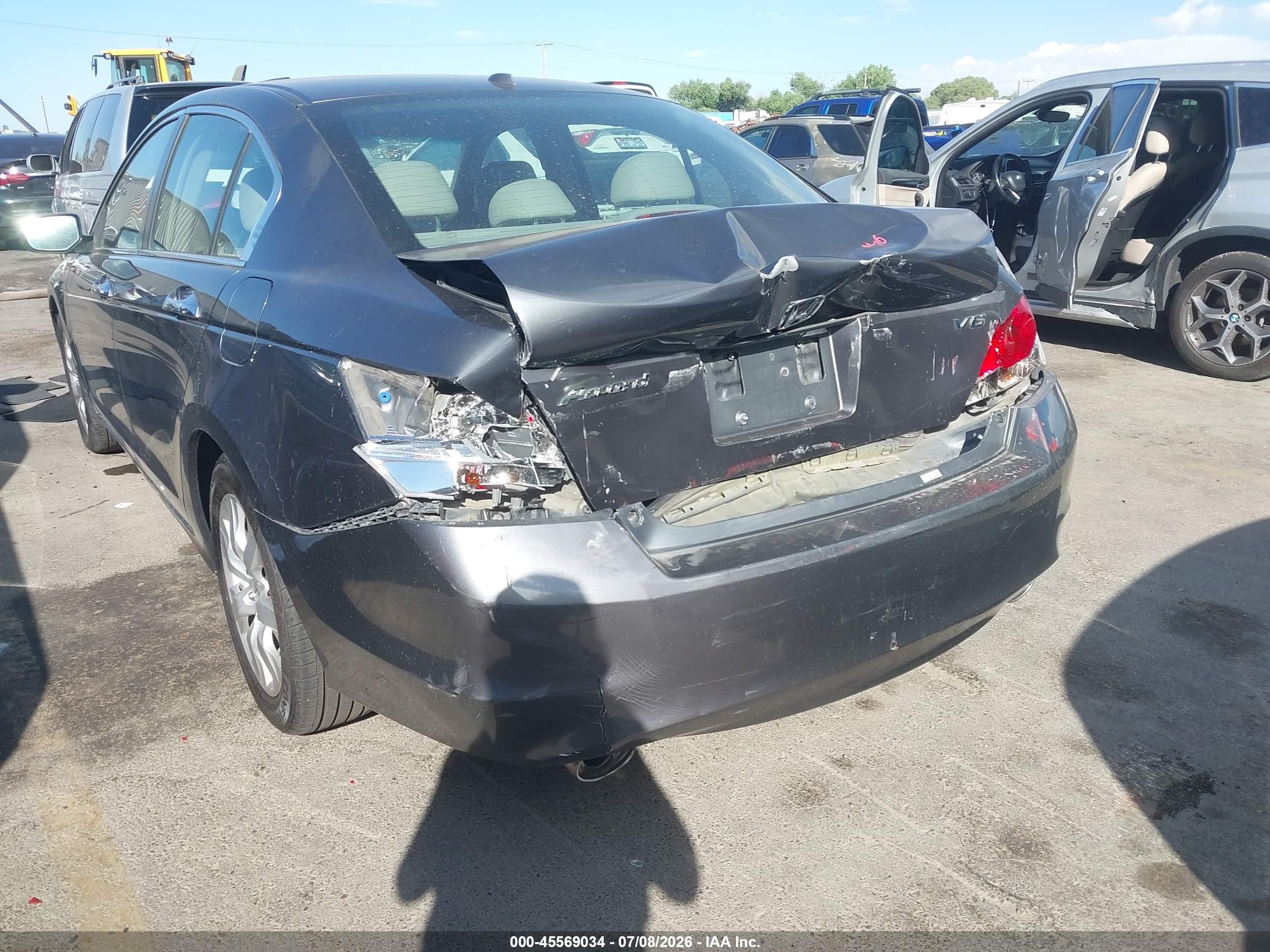 2008 Honda Accord 3.5 Ex-l Gray vin: 1HGCP36828A002539