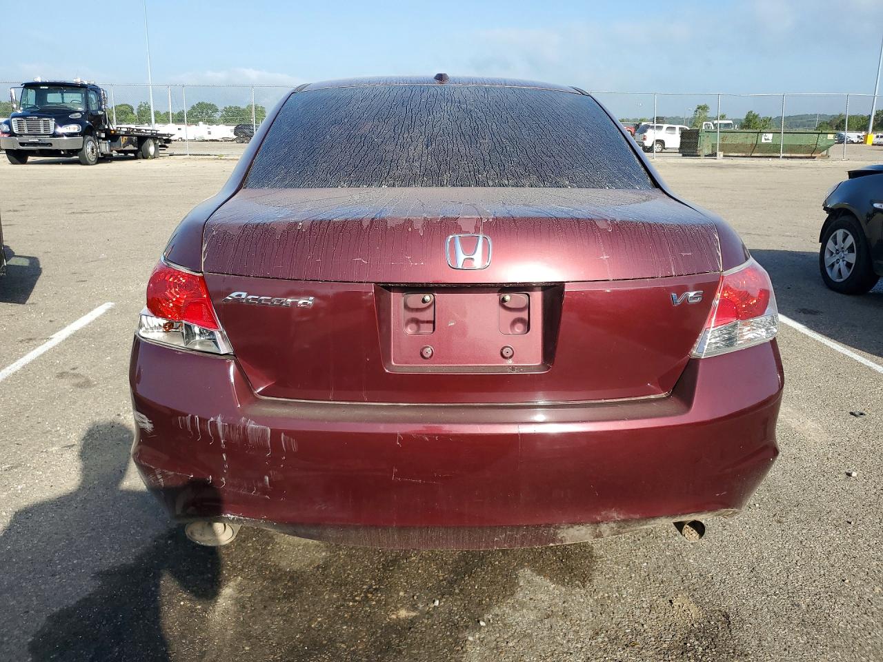 2008 Honda Accord Exl Maroon vin: 1HGCP36828A006252