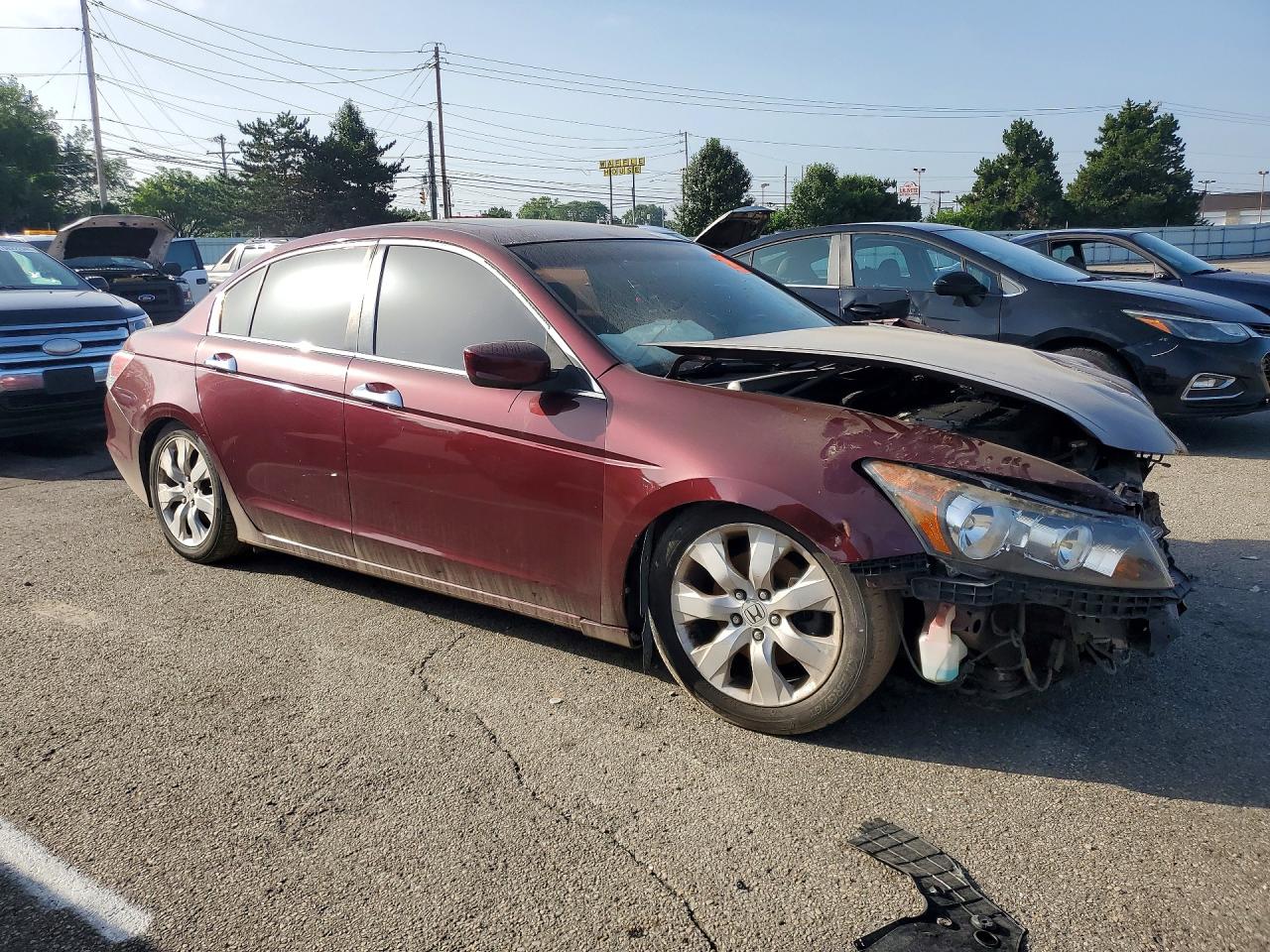 2008 Honda Accord Exl Maroon vin: 1HGCP36828A006252