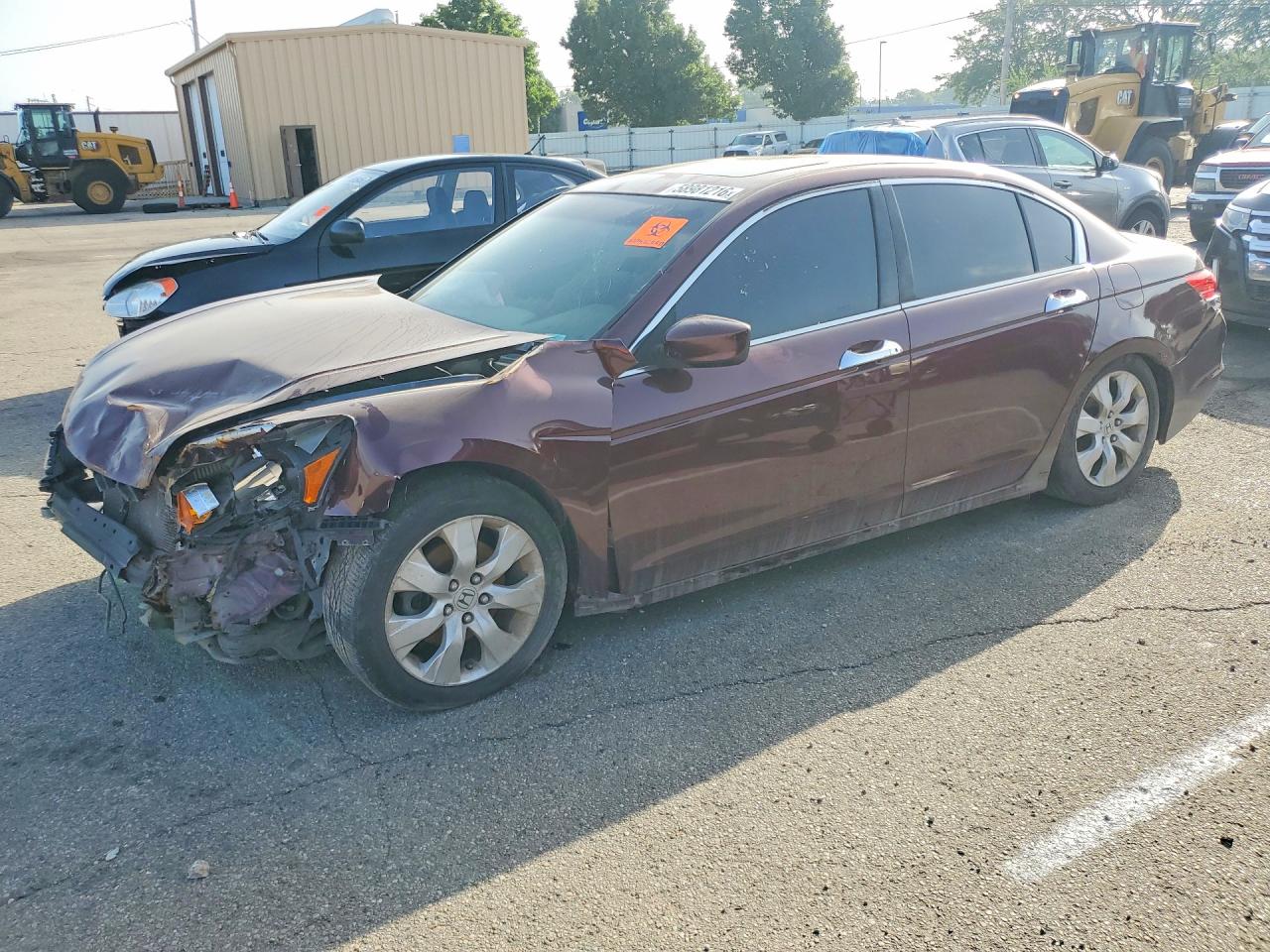 2008 Honda Accord Exl Maroon vin: 1HGCP36828A006252