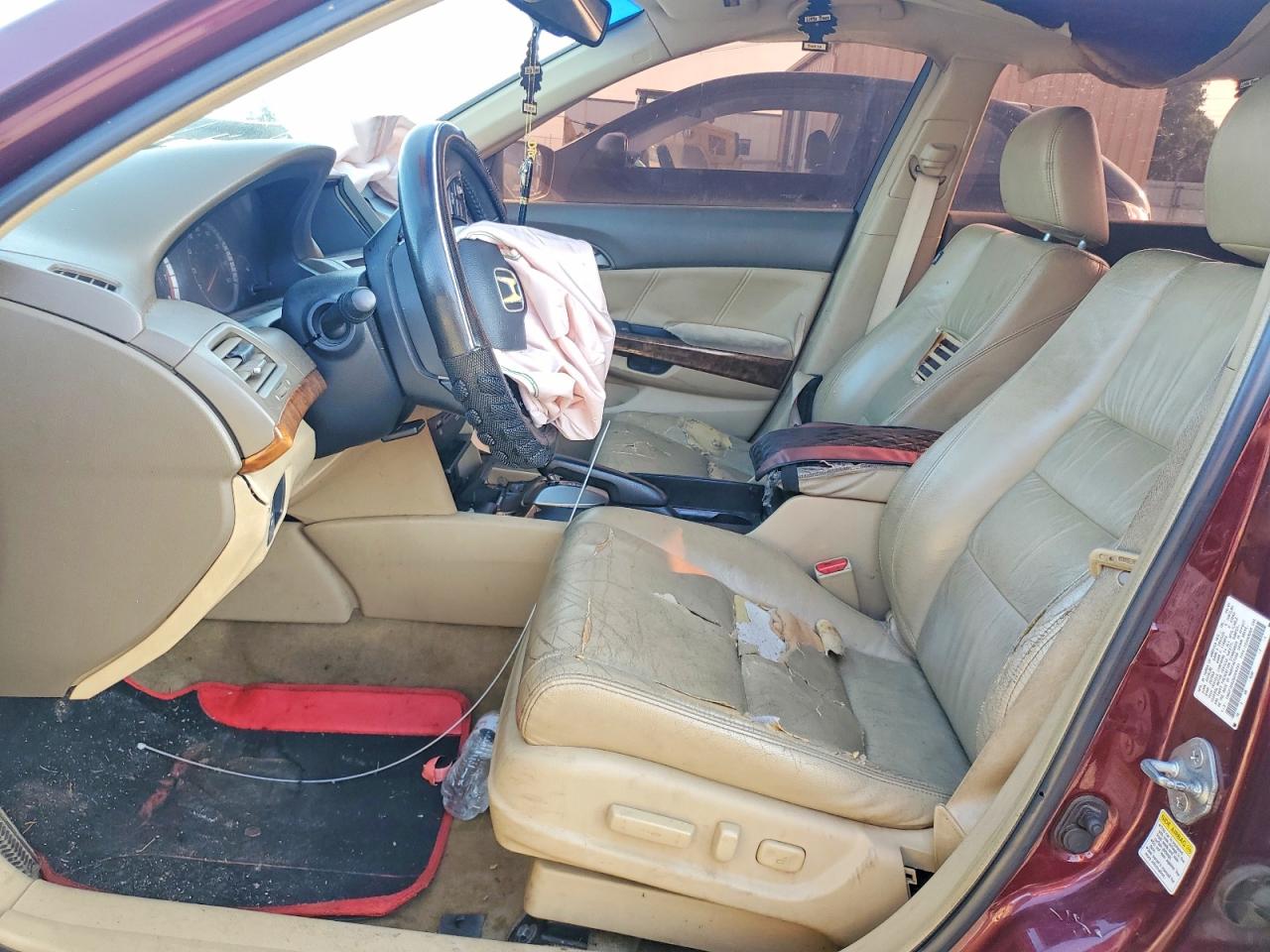 2008 Honda Accord Exl Maroon vin: 1HGCP36828A006252