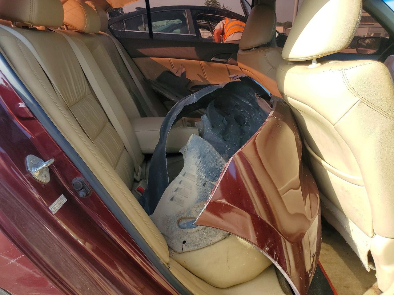 2008 Honda Accord Exl Maroon vin: 1HGCP36828A006252