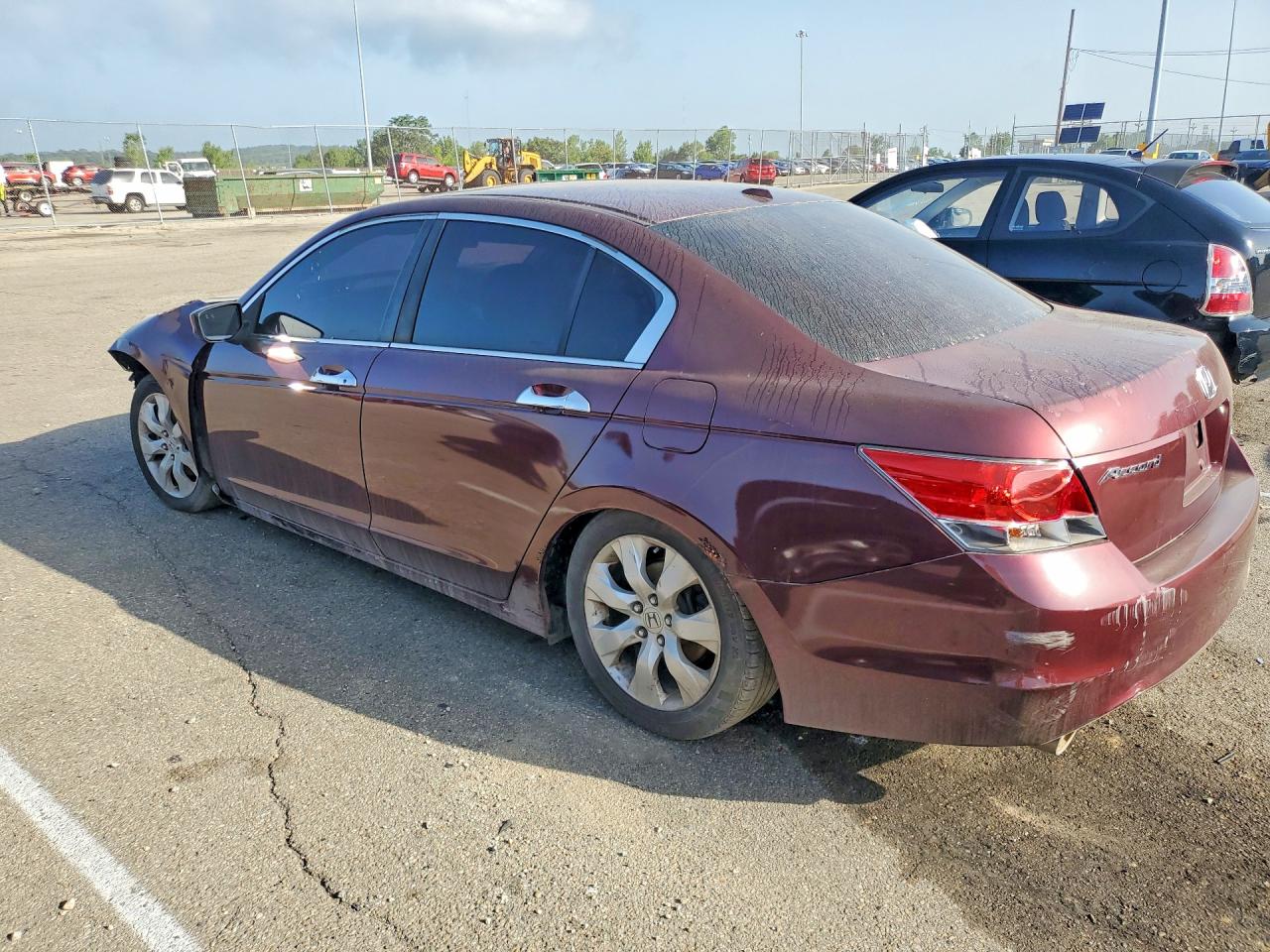 2008 Honda Accord Exl Maroon vin: 1HGCP36828A006252