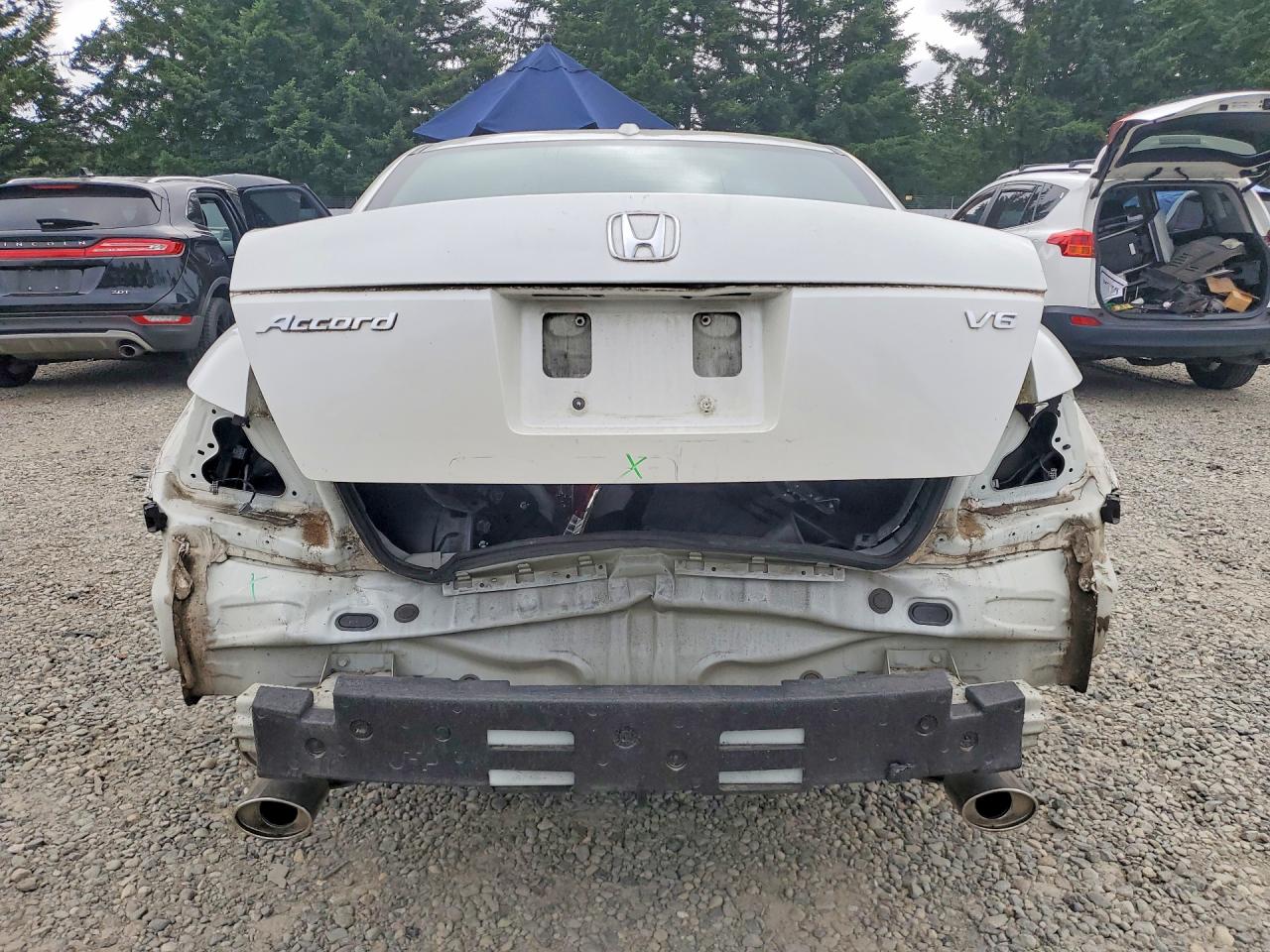 2008 Honda Accord Exl White vin: 1HGCP36828A029658