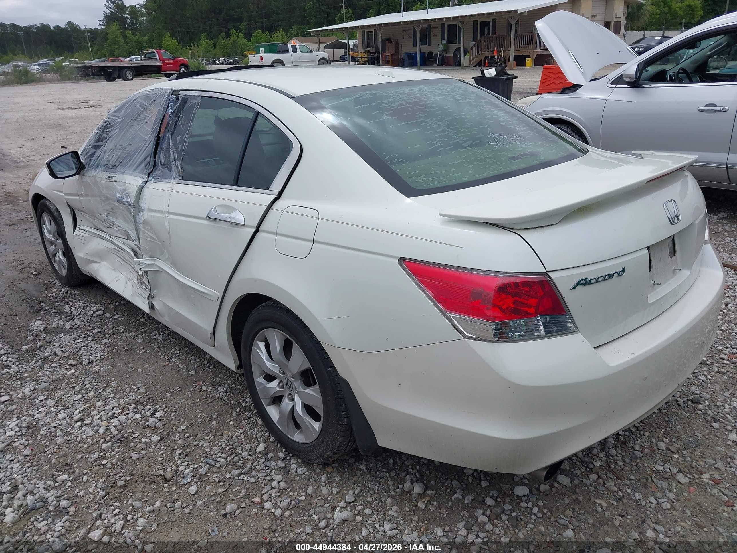 2008 Honda Accord 3.5 Ex-l White vin: 1HGCP36828A033273