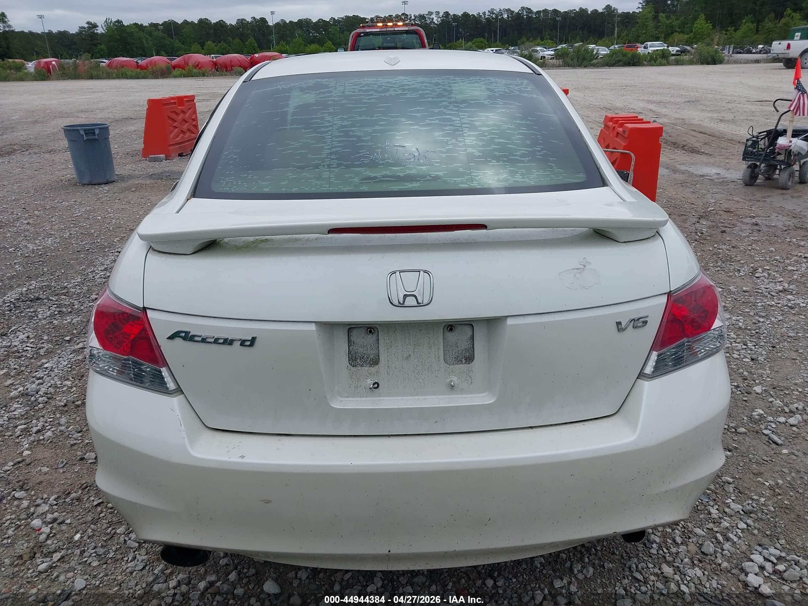 2008 Honda Accord 3.5 Ex-l White vin: 1HGCP36828A033273