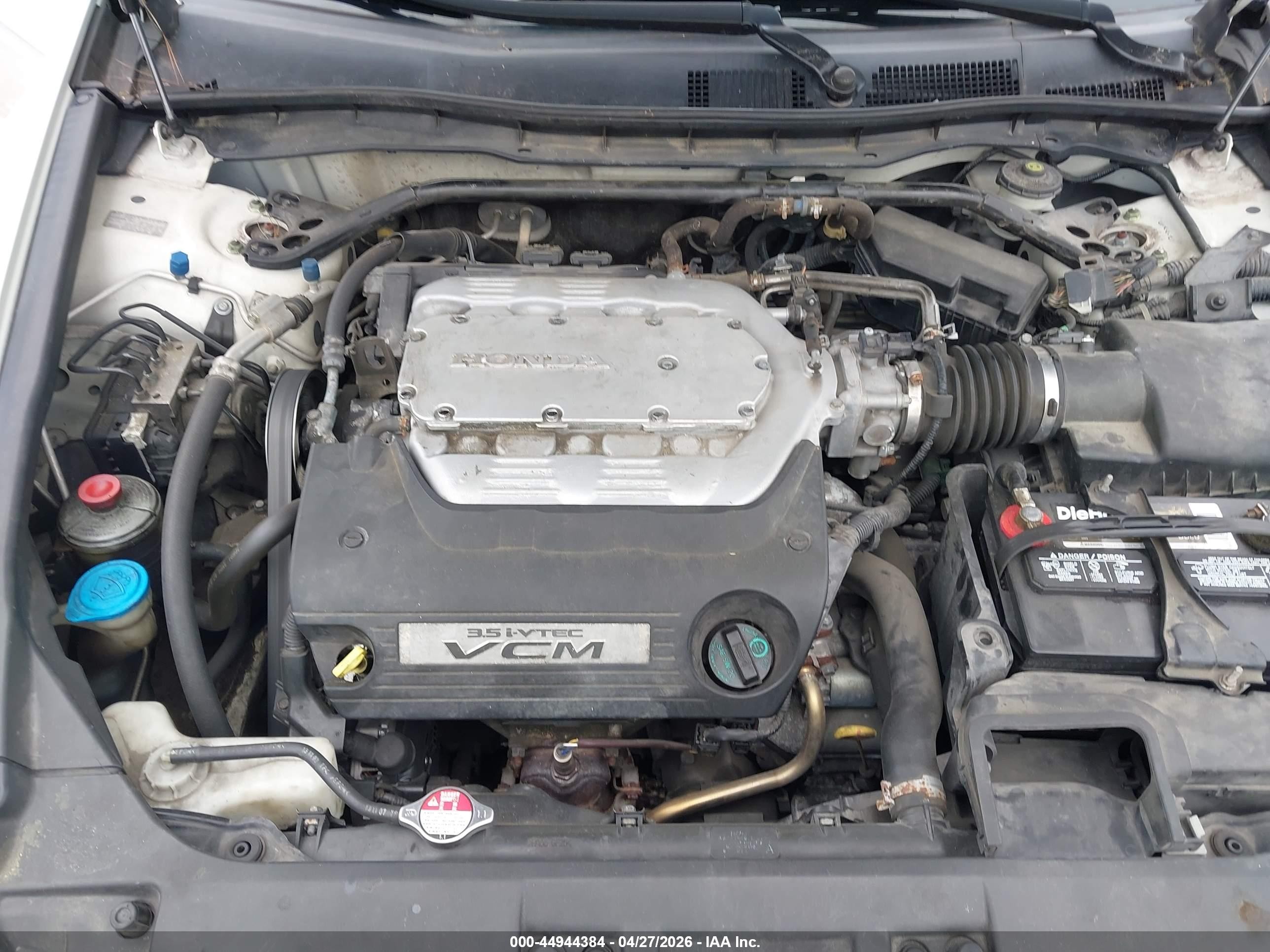 2008 Honda Accord 3.5 Ex-l White vin: 1HGCP36828A033273