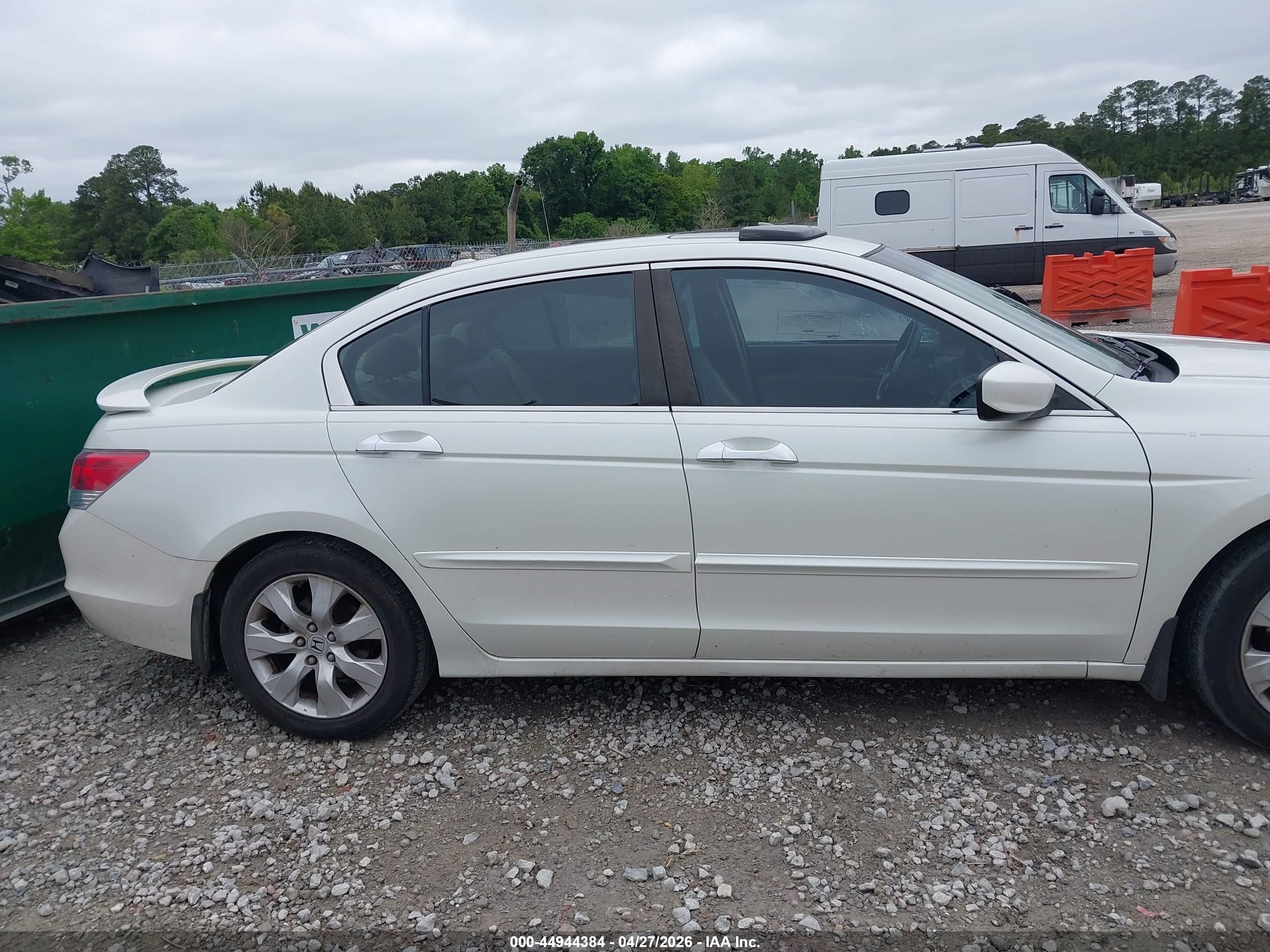 2008 Honda Accord 3.5 Ex-l White vin: 1HGCP36828A033273