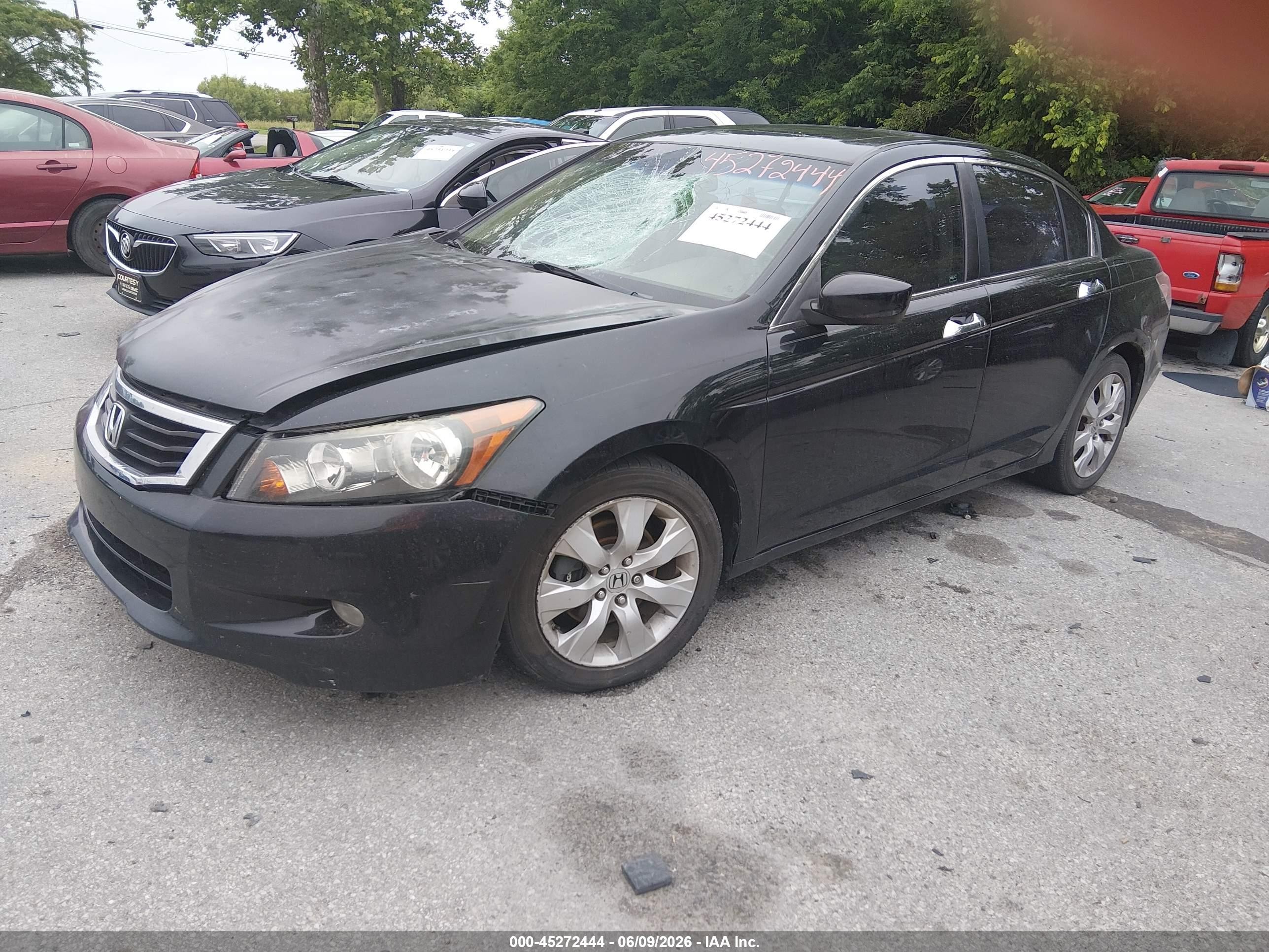 2008 Honda Accord 3.5 Ex-l Black vin: 1HGCP36828A046315
