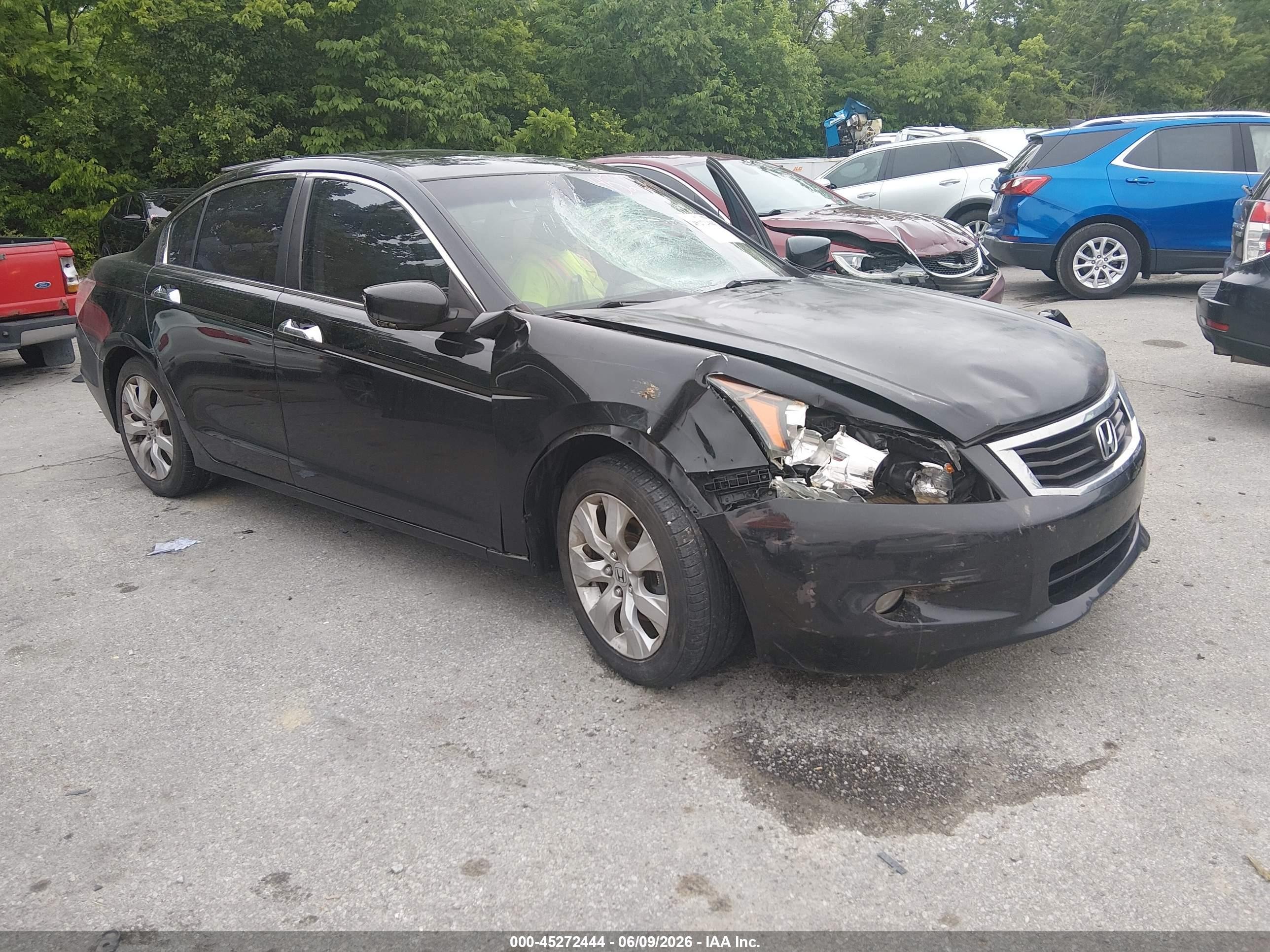 2008 Honda Accord 3.5 Ex-l Black vin: 1HGCP36828A046315