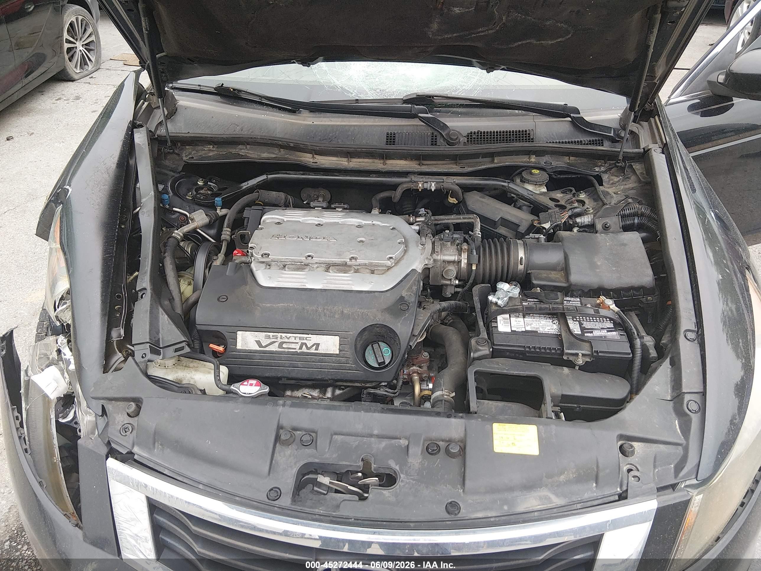 2008 Honda Accord 3.5 Ex-l Black vin: 1HGCP36828A046315