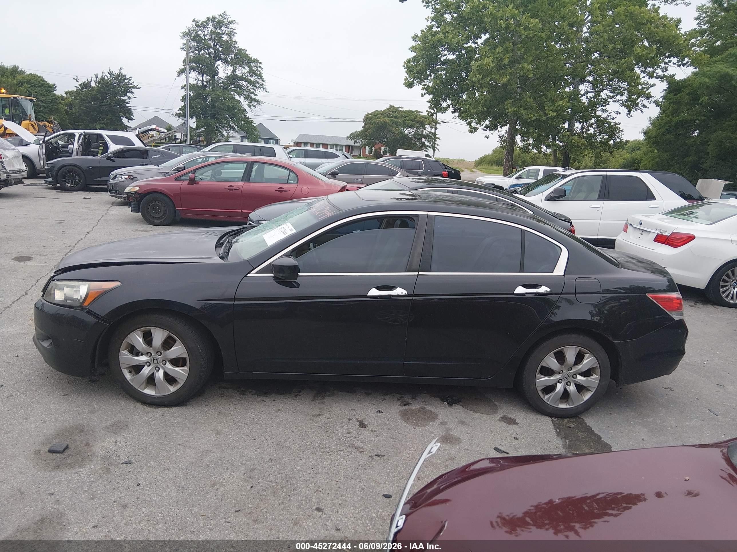 2008 Honda Accord 3.5 Ex-l Black vin: 1HGCP36828A046315