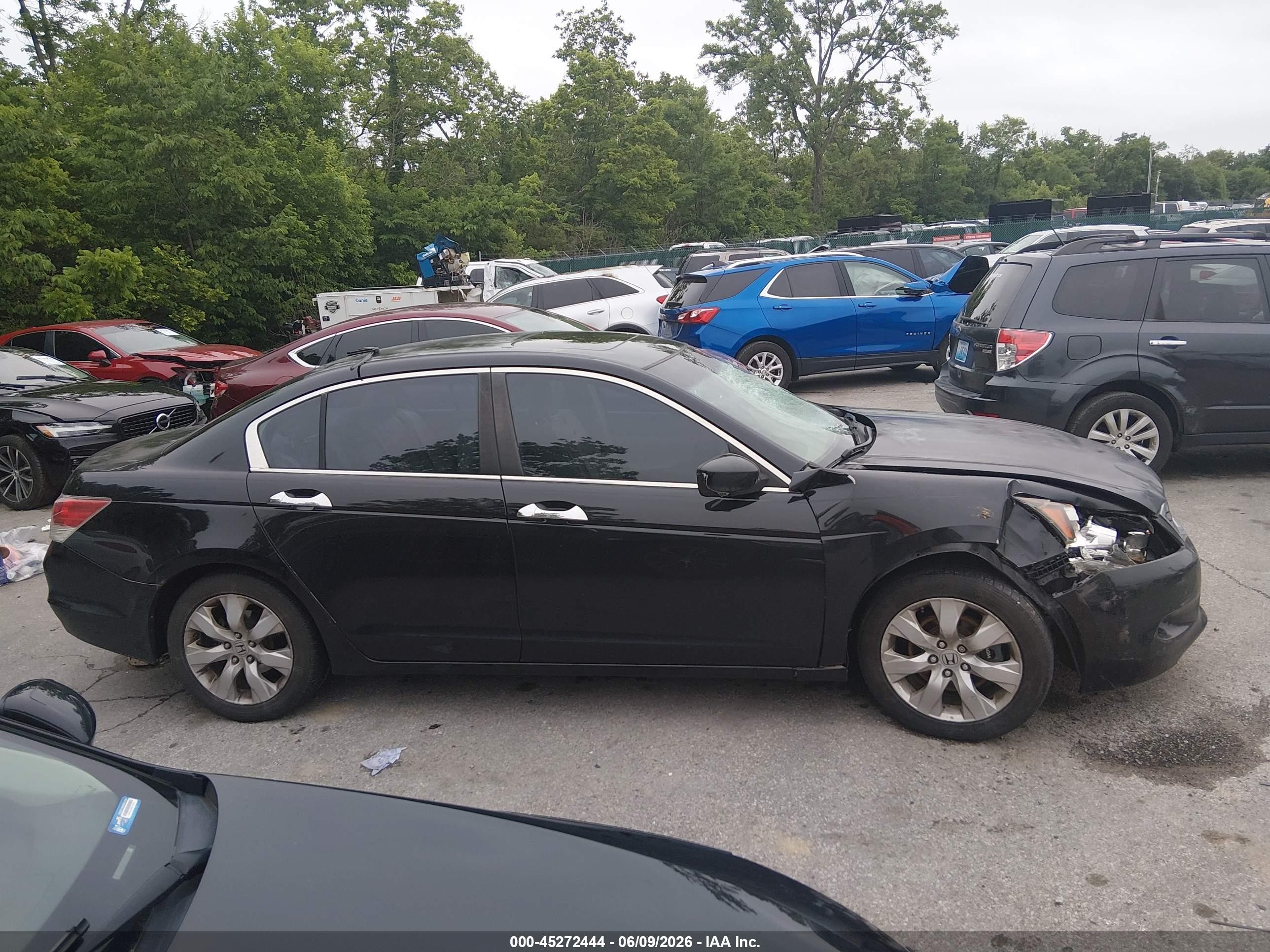 2008 Honda Accord 3.5 Ex-l Black vin: 1HGCP36828A046315