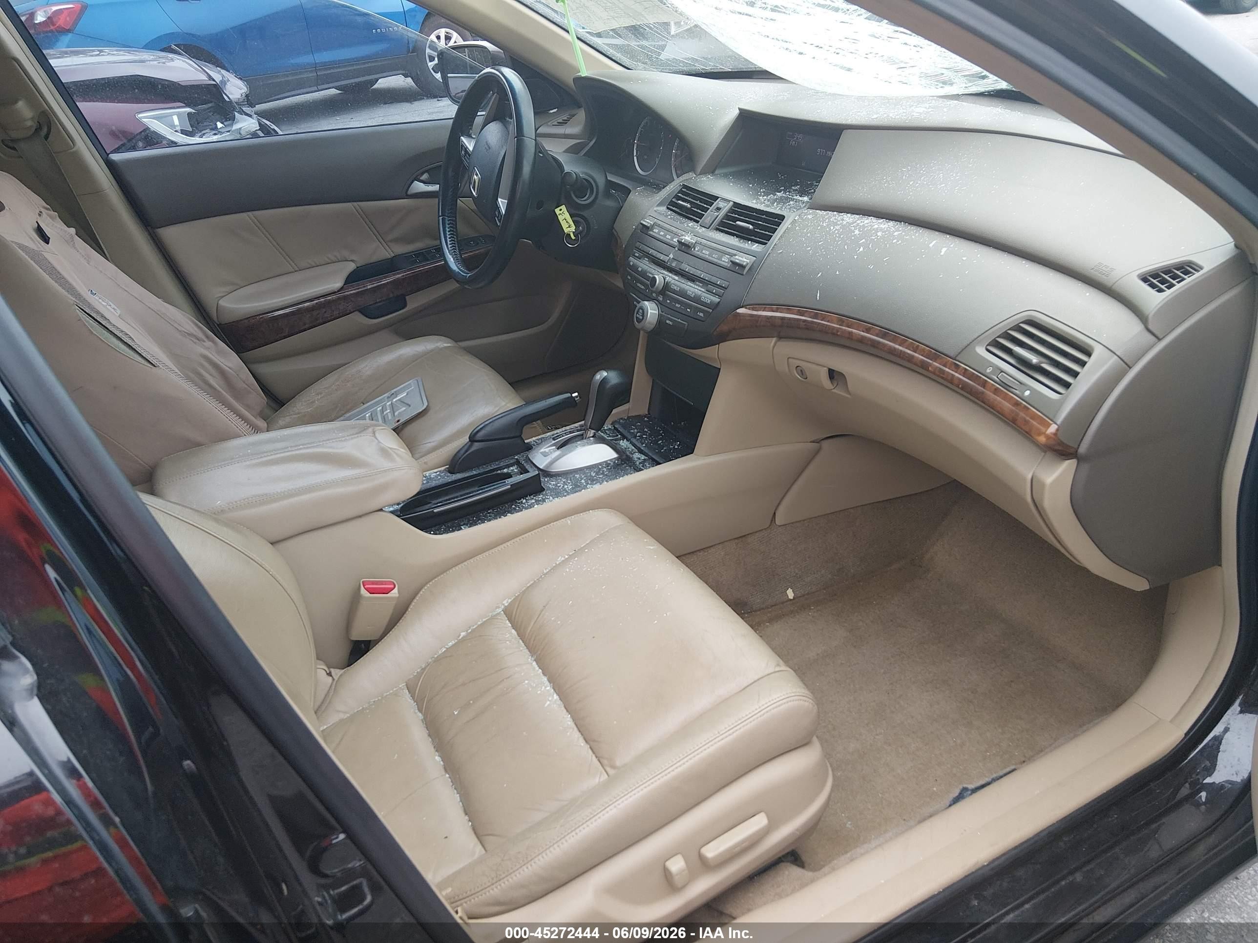 2008 Honda Accord 3.5 Ex-l Black vin: 1HGCP36828A046315