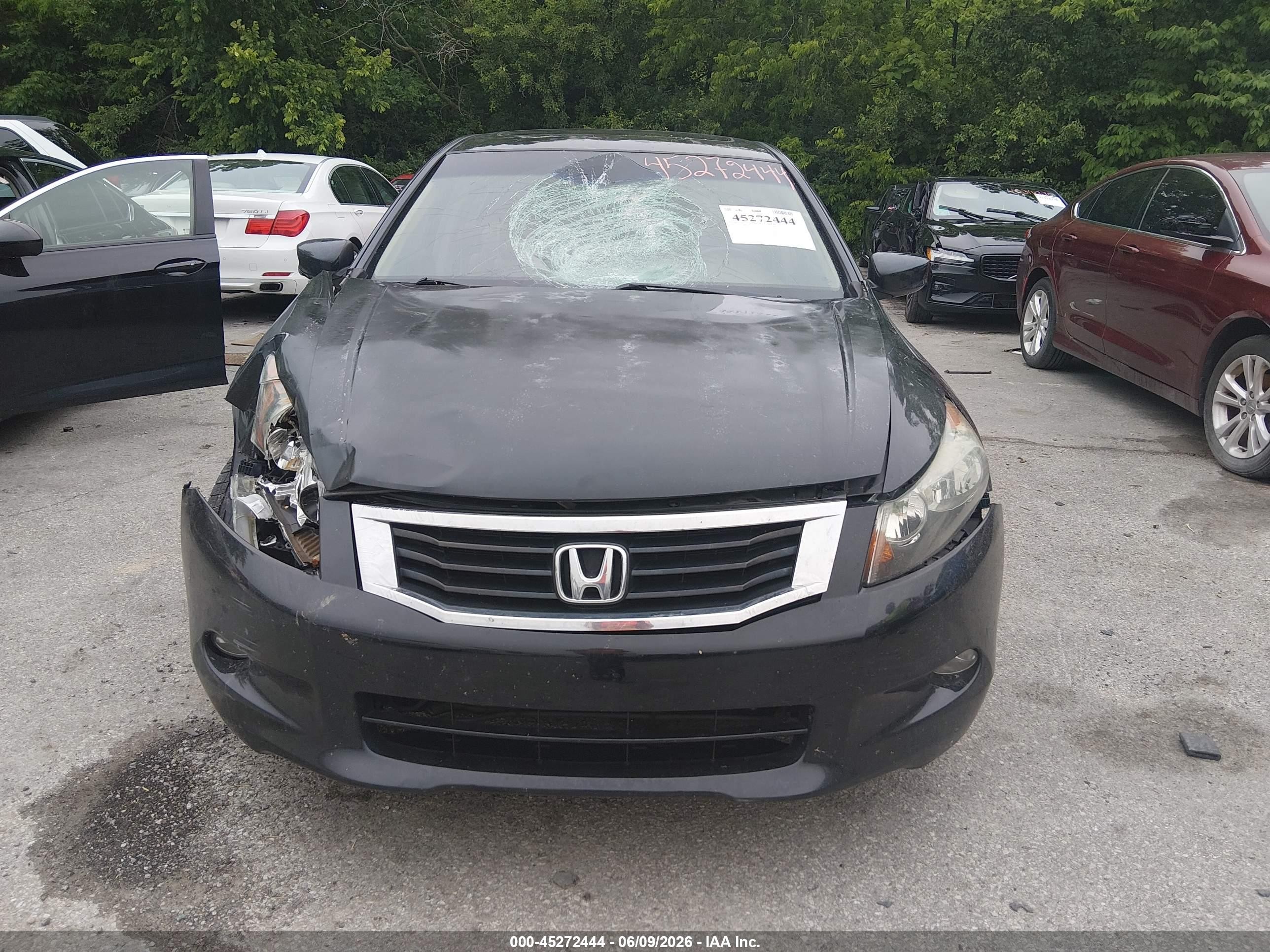 2008 Honda Accord 3.5 Ex-l Black vin: 1HGCP36828A046315