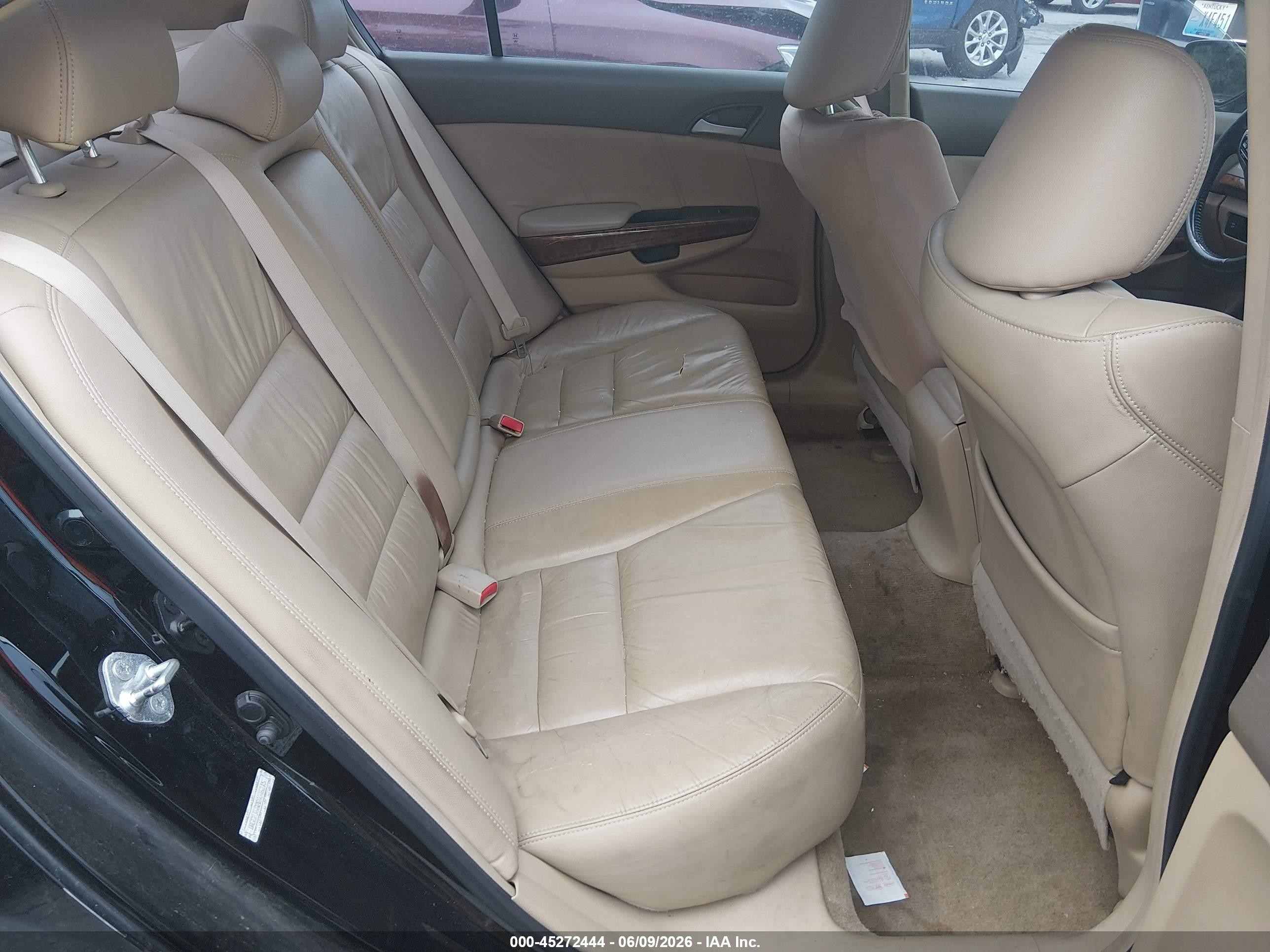 2008 Honda Accord 3.5 Ex-l Black vin: 1HGCP36828A046315