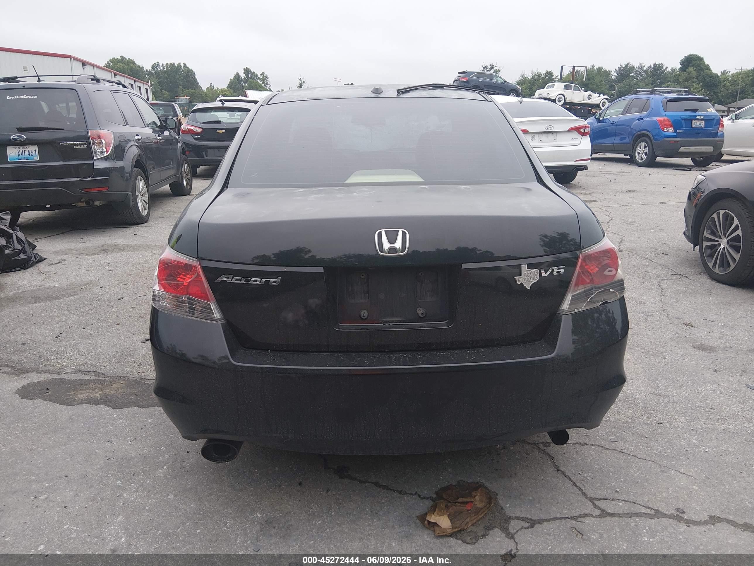 2008 Honda Accord 3.5 Ex-l Black vin: 1HGCP36828A046315