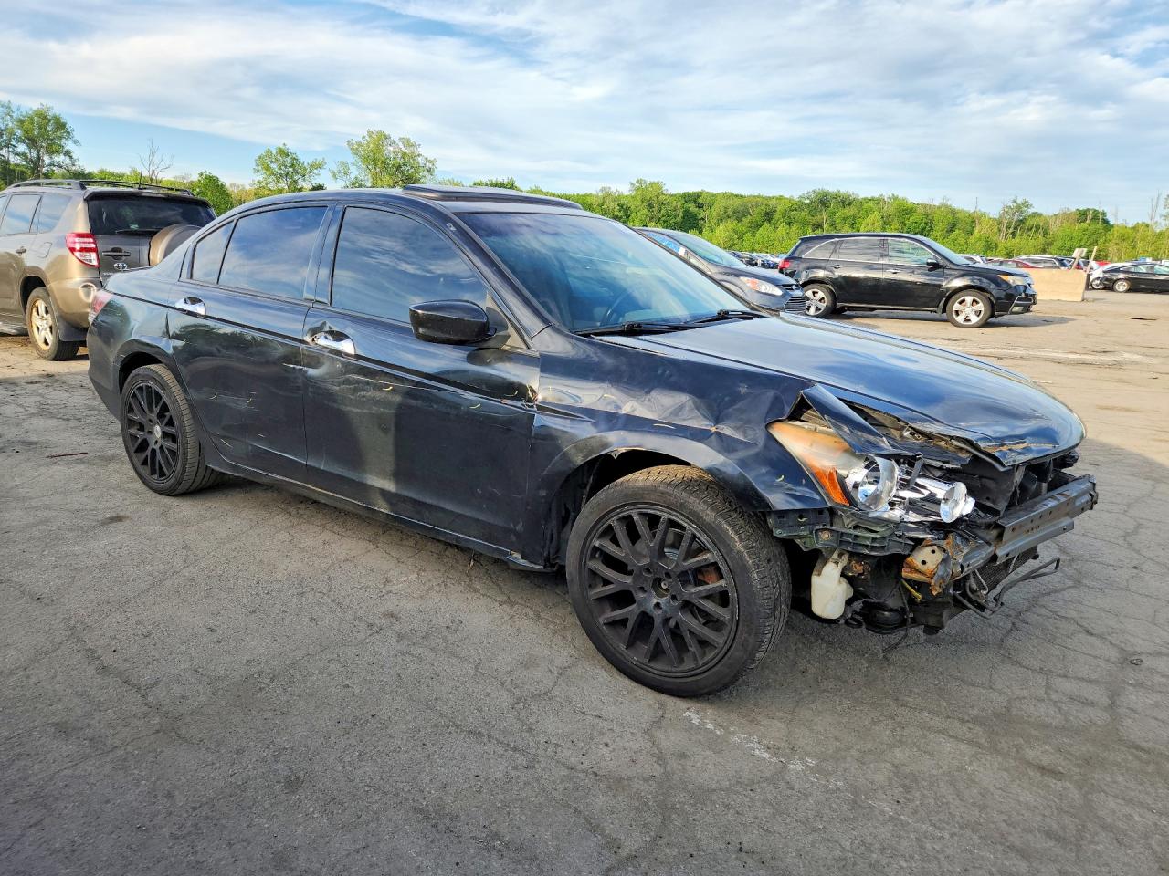2008 Honda Accord Exl Black vin: 1HGCP36828A050607