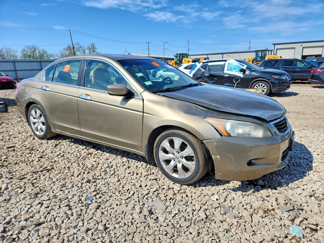 2008 Honda Accord Exl Beige vin: 1HGCP36828A054186