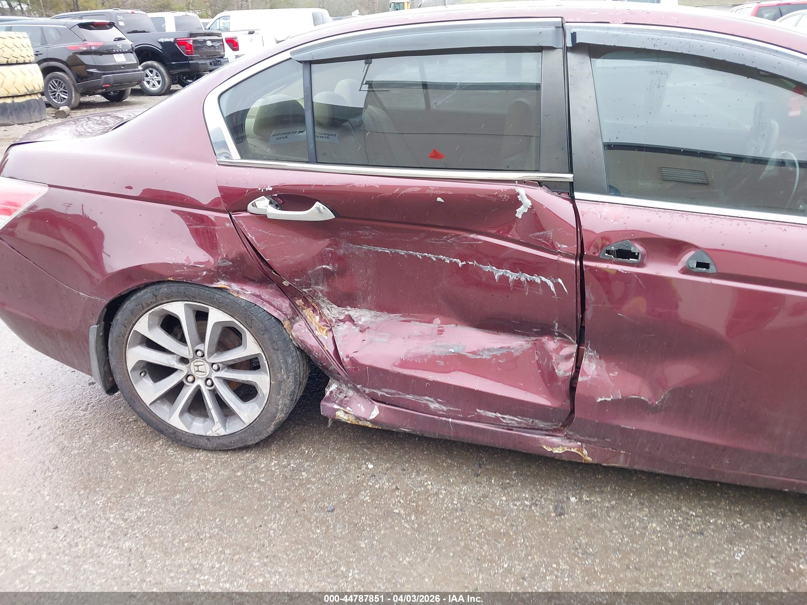 2008 Honda Accord 3.5 Ex-l Maroon vin: 1HGCP36828A055113