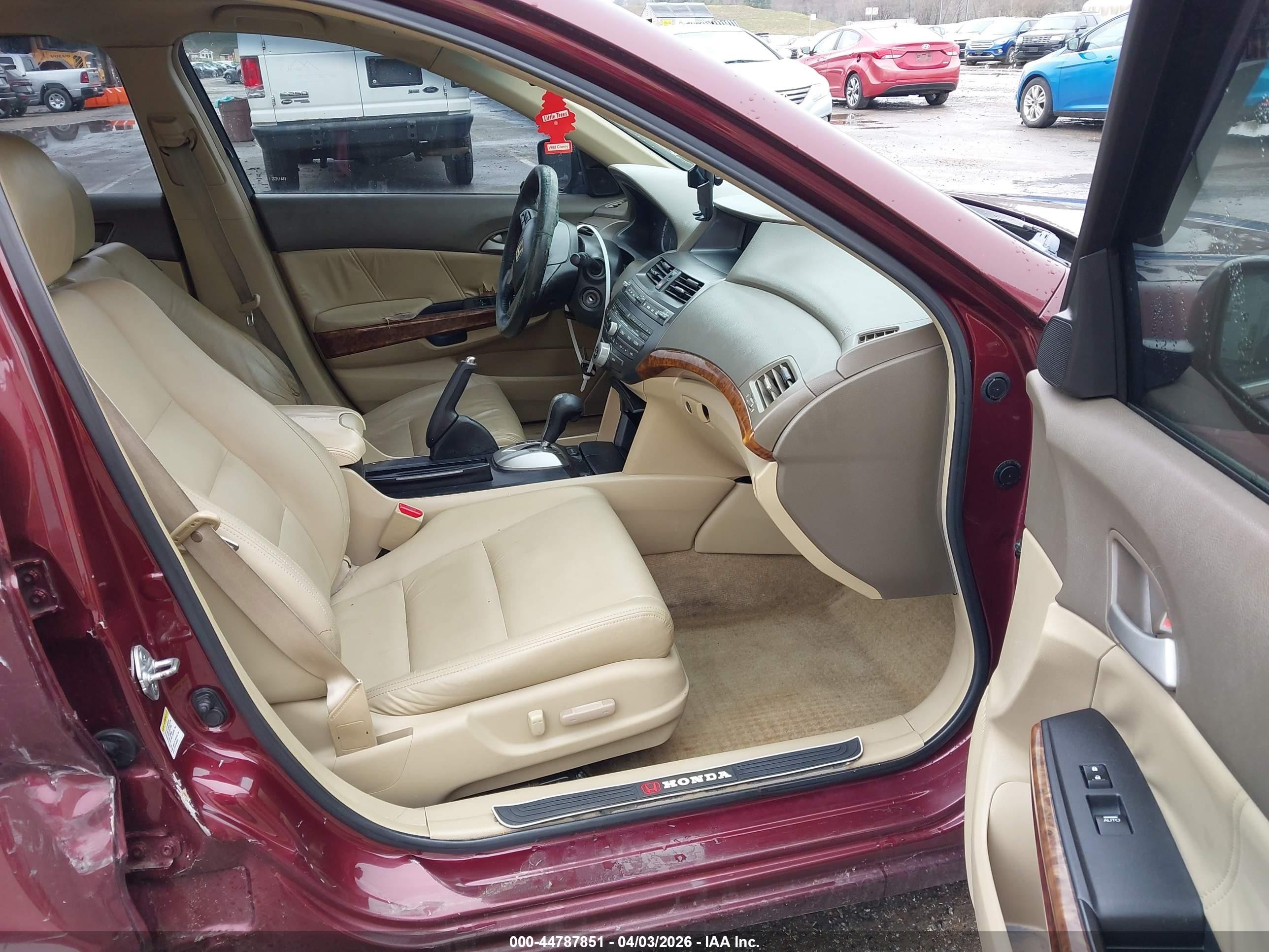 2008 Honda Accord 3.5 Ex-l Maroon vin: 1HGCP36828A055113