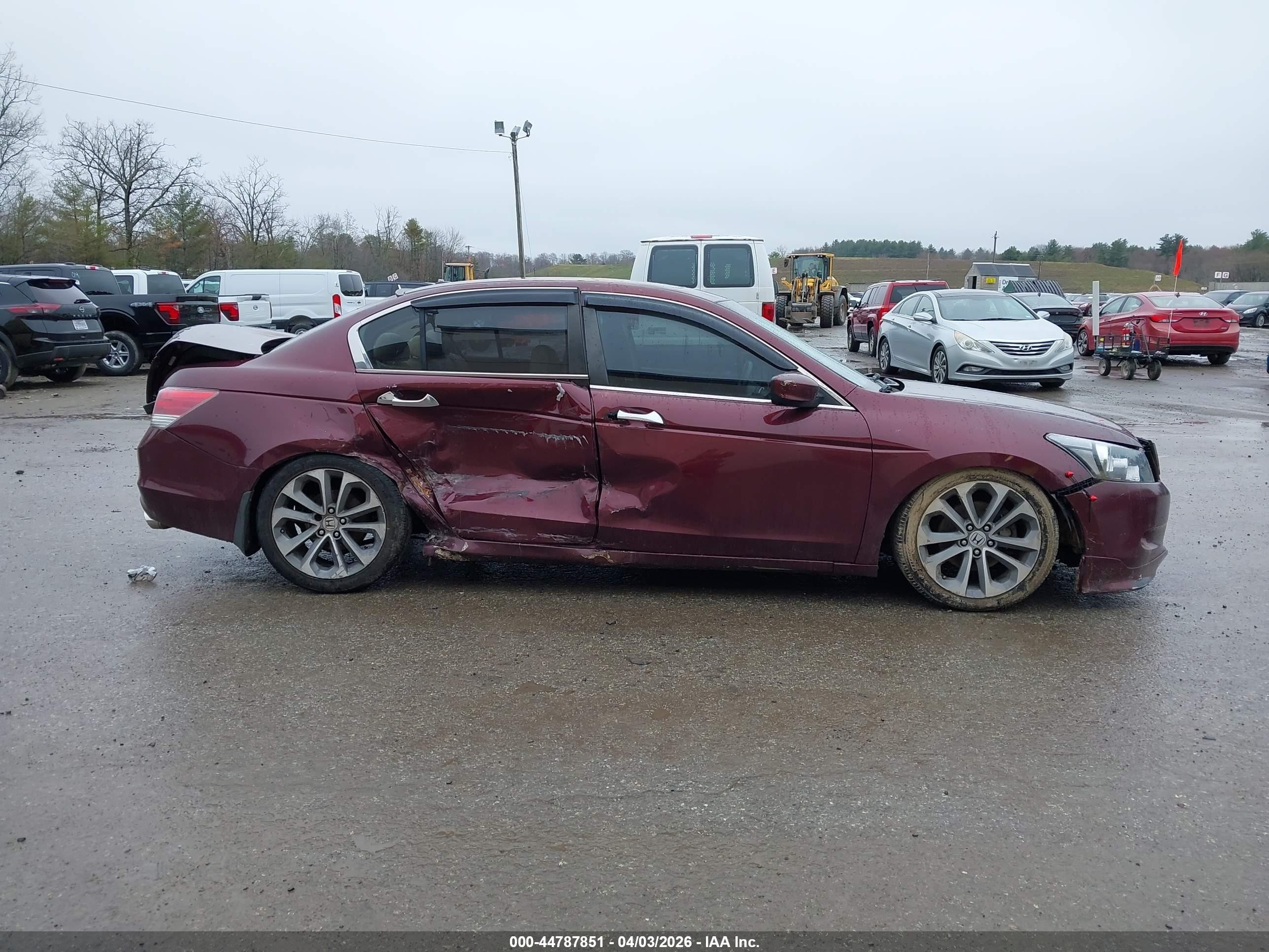 2008 Honda Accord 3.5 Ex-l Maroon vin: 1HGCP36828A055113