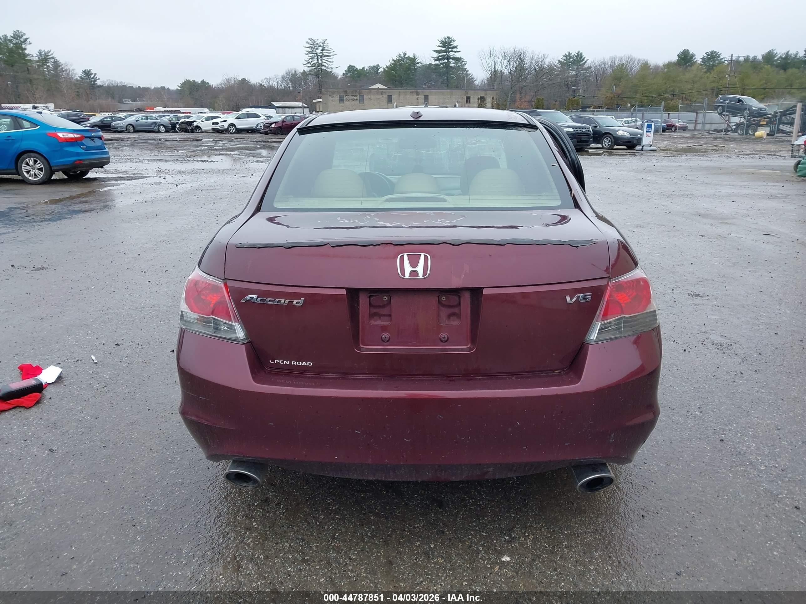 2008 Honda Accord 3.5 Ex-l Maroon vin: 1HGCP36828A055113