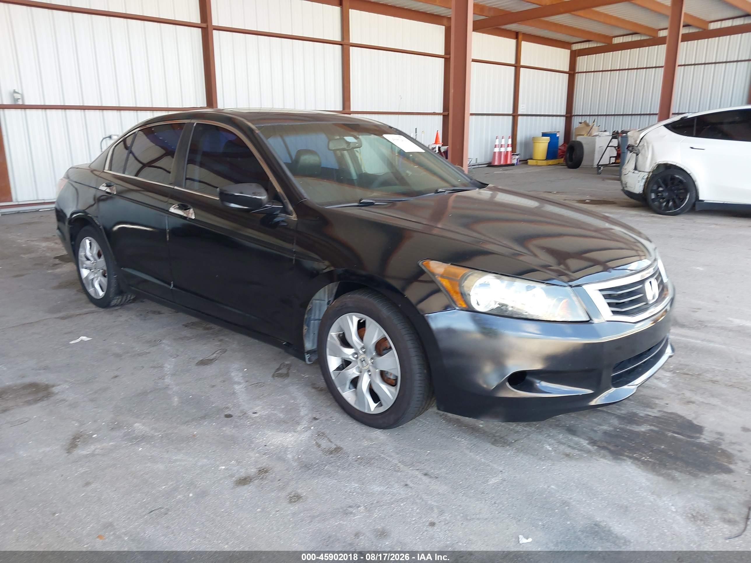 2008 Honda Accord 3.5 Ex-l Black vin: 1HGCP36828A061400