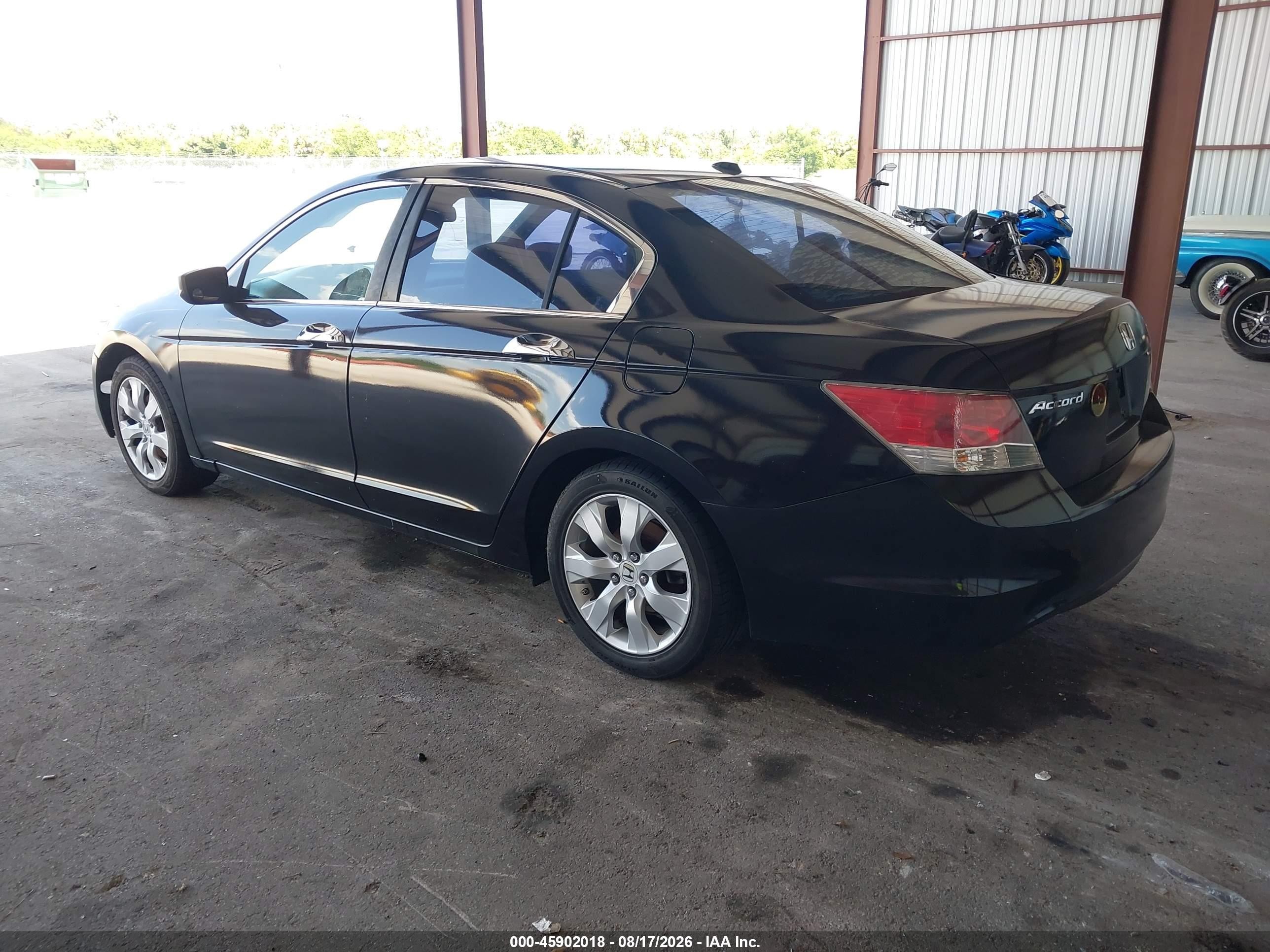 2008 Honda Accord 3.5 Ex-l Black vin: 1HGCP36828A061400
