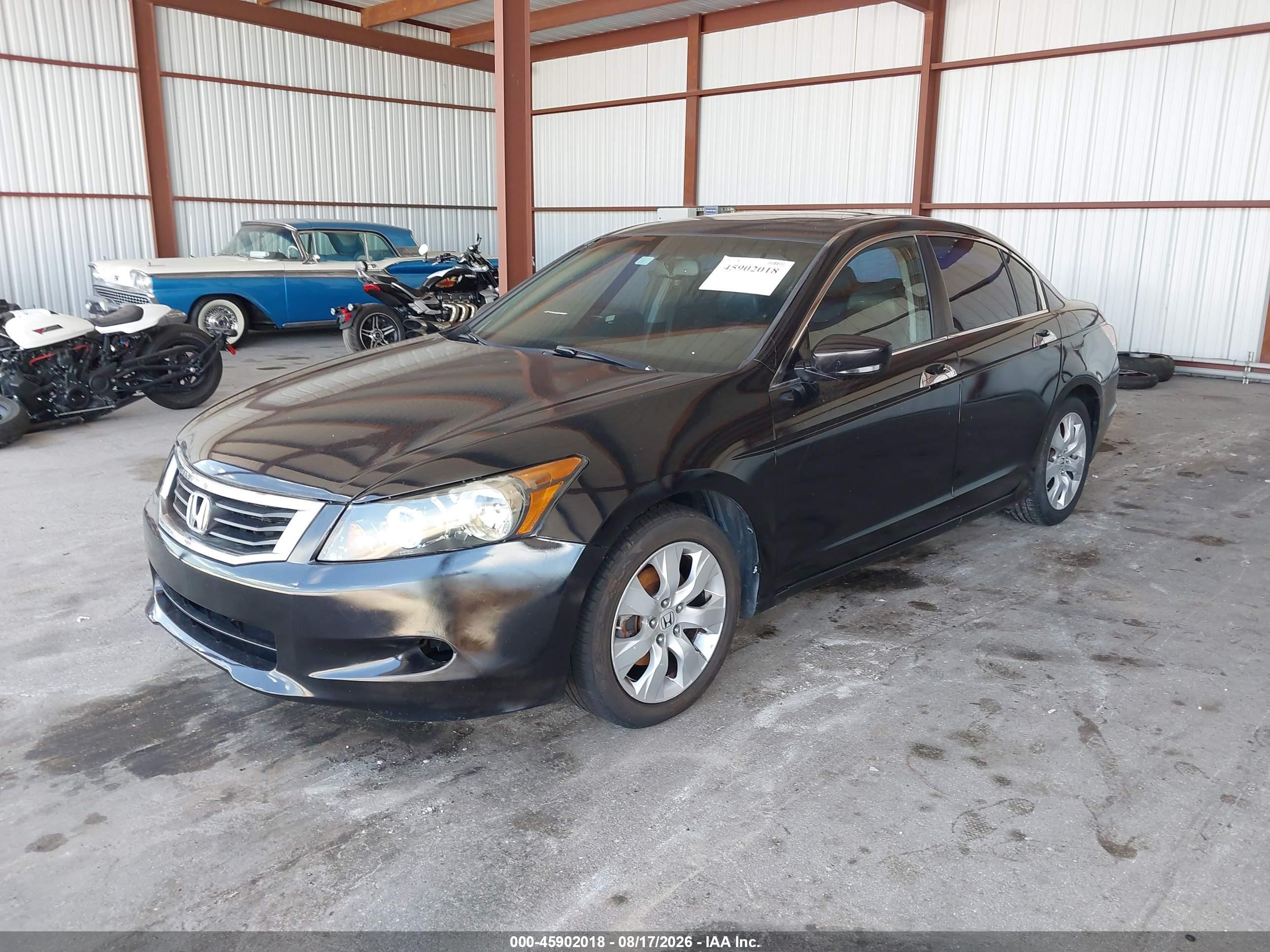 2008 Honda Accord 3.5 Ex-l Black vin: 1HGCP36828A061400