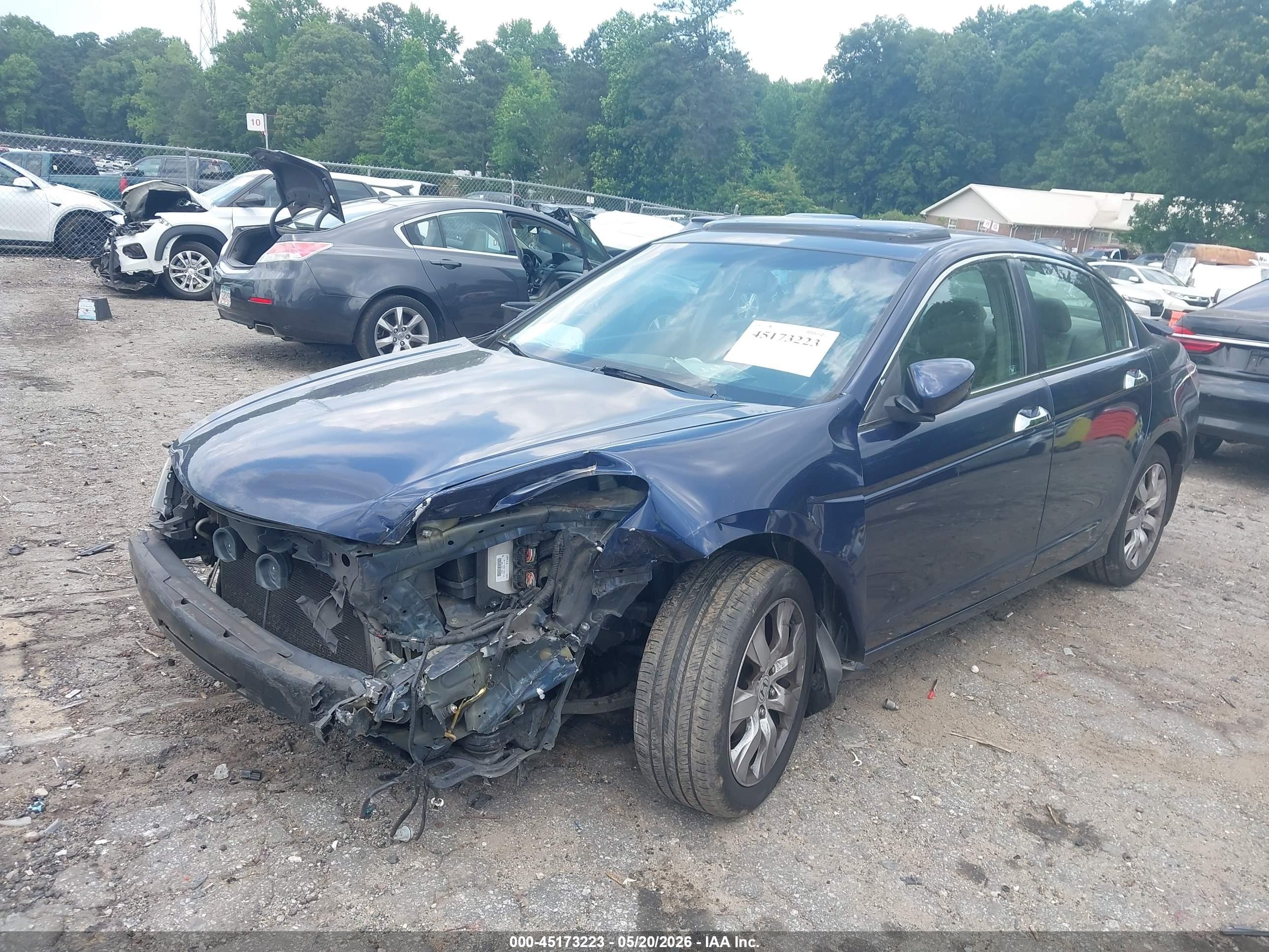 2008 Honda Accord 3.5 Ex-l Dark Blue vin: 1HGCP36828A065236