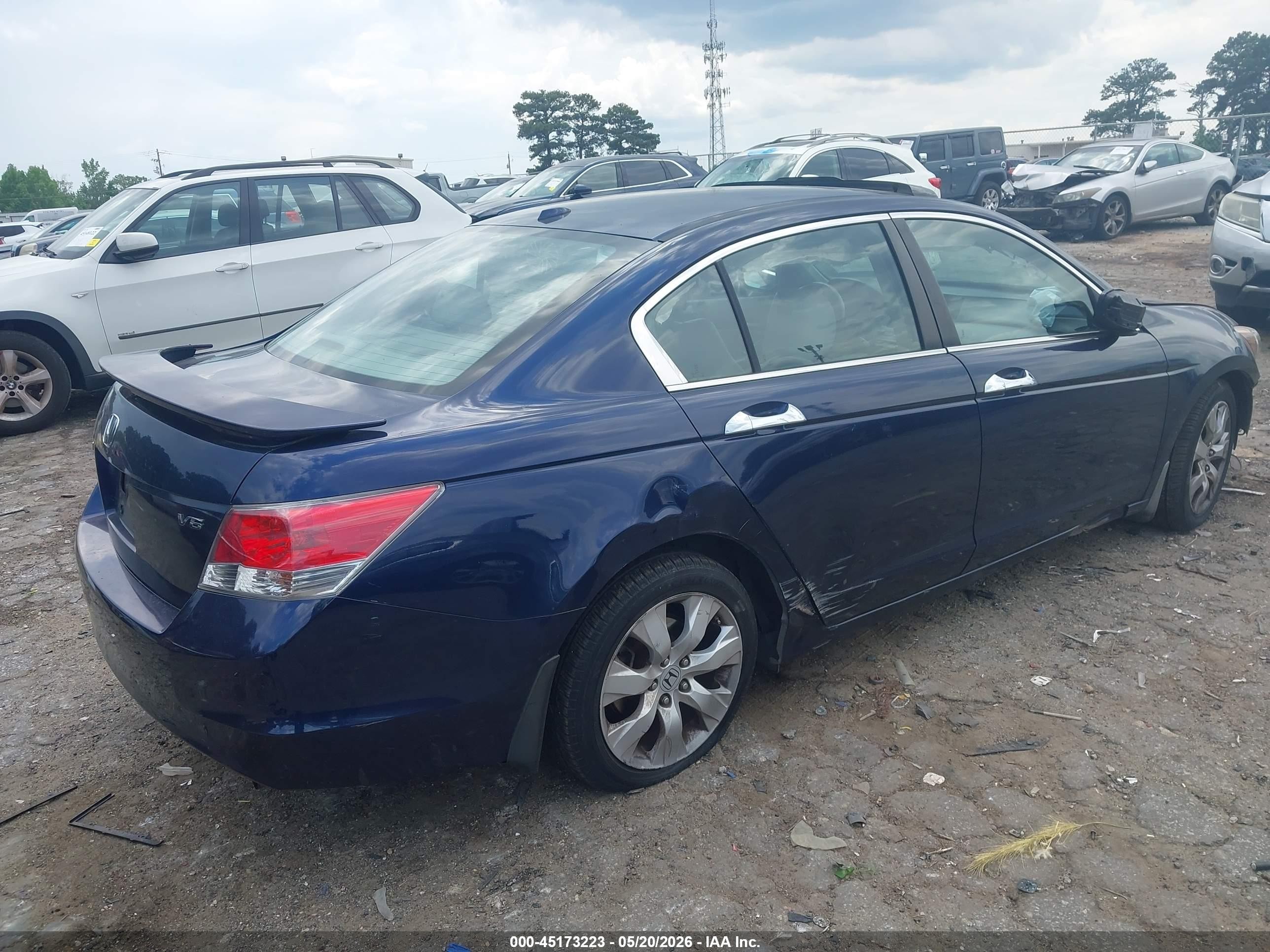 2008 Honda Accord 3.5 Ex-l Dark Blue vin: 1HGCP36828A065236