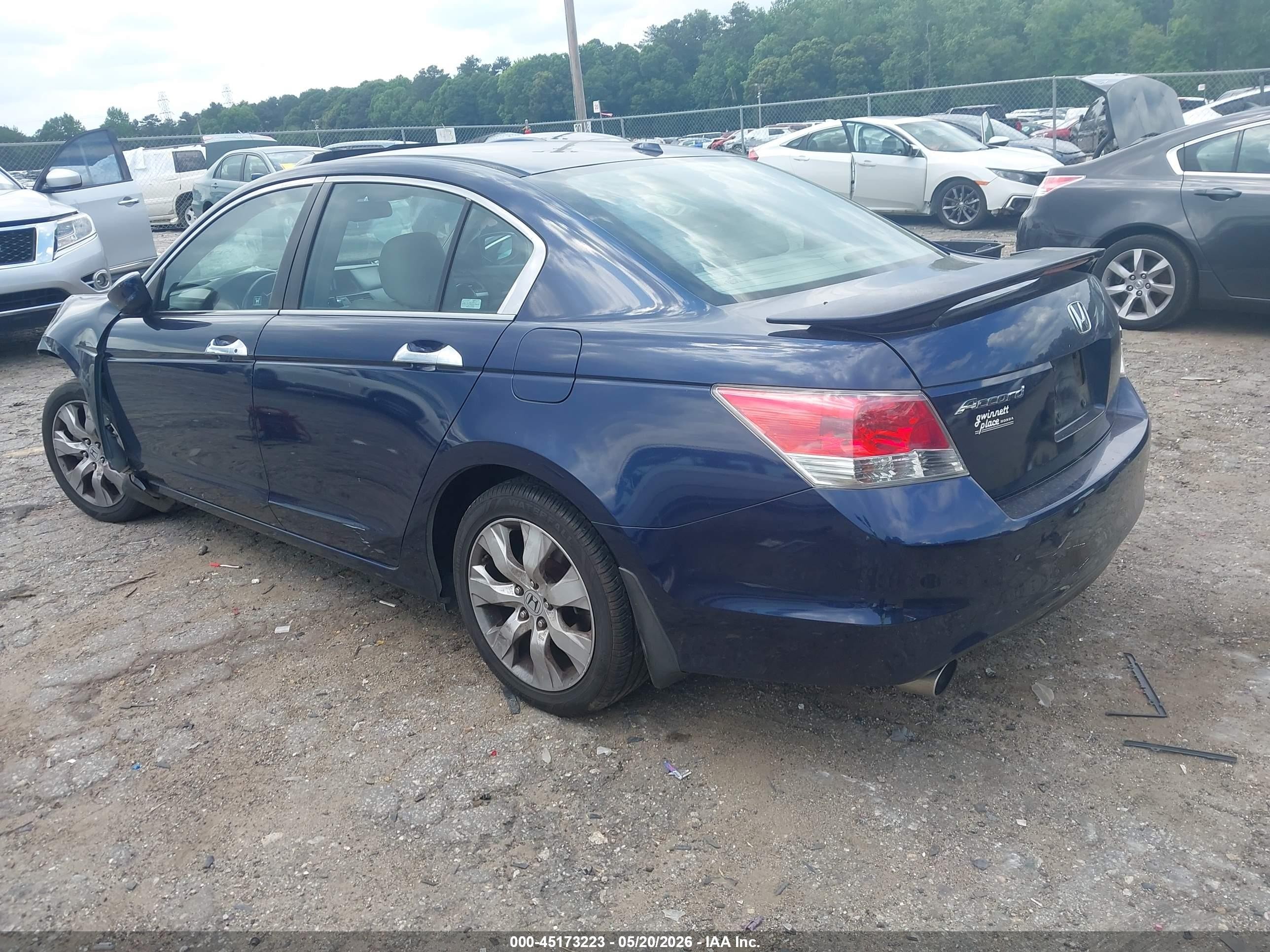 2008 Honda Accord 3.5 Ex-l Dark Blue vin: 1HGCP36828A065236