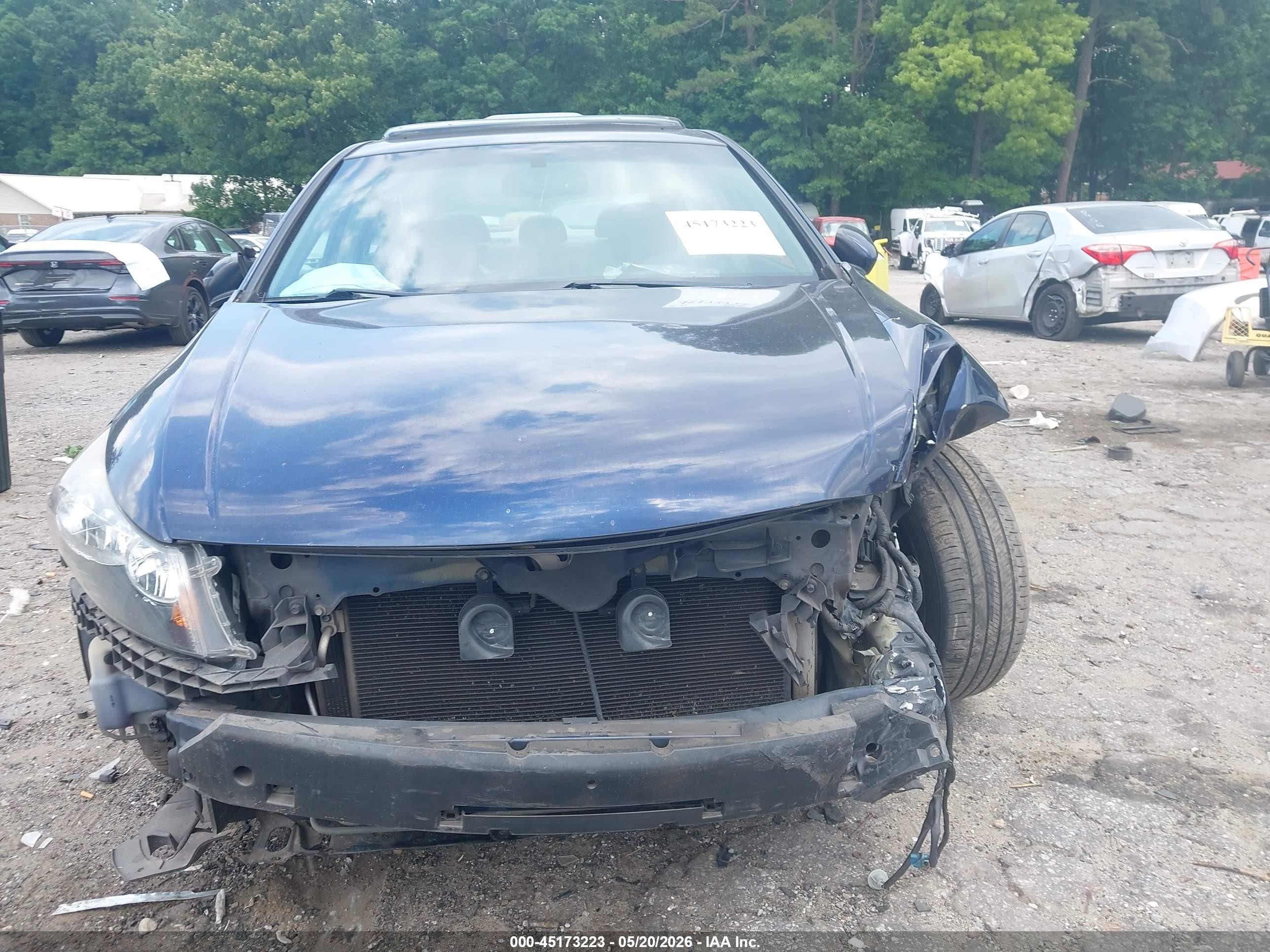 2008 Honda Accord 3.5 Ex-l Dark Blue vin: 1HGCP36828A065236