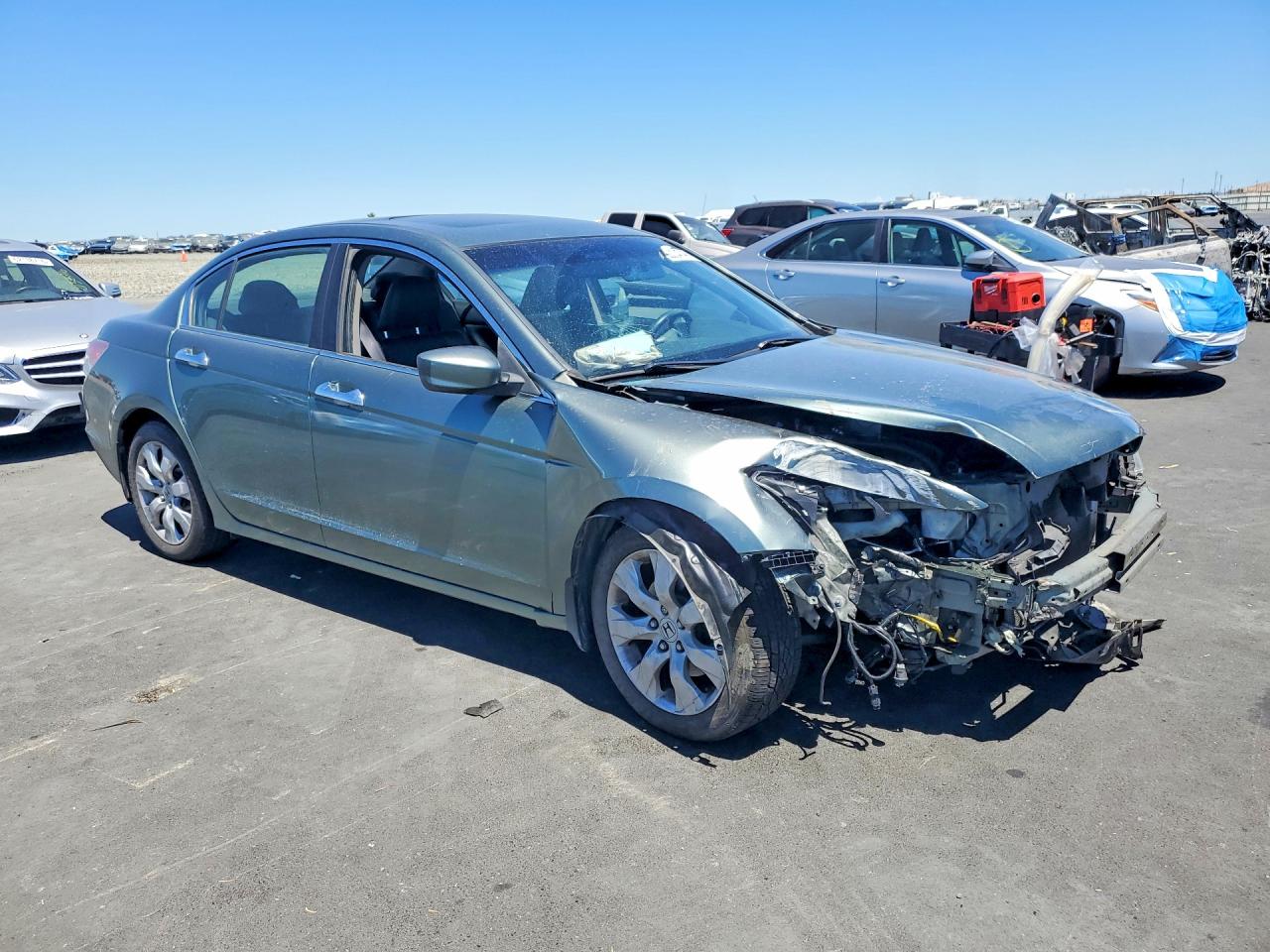 2008 Honda Accord Exl Green vin: 1HGCP36828A068217