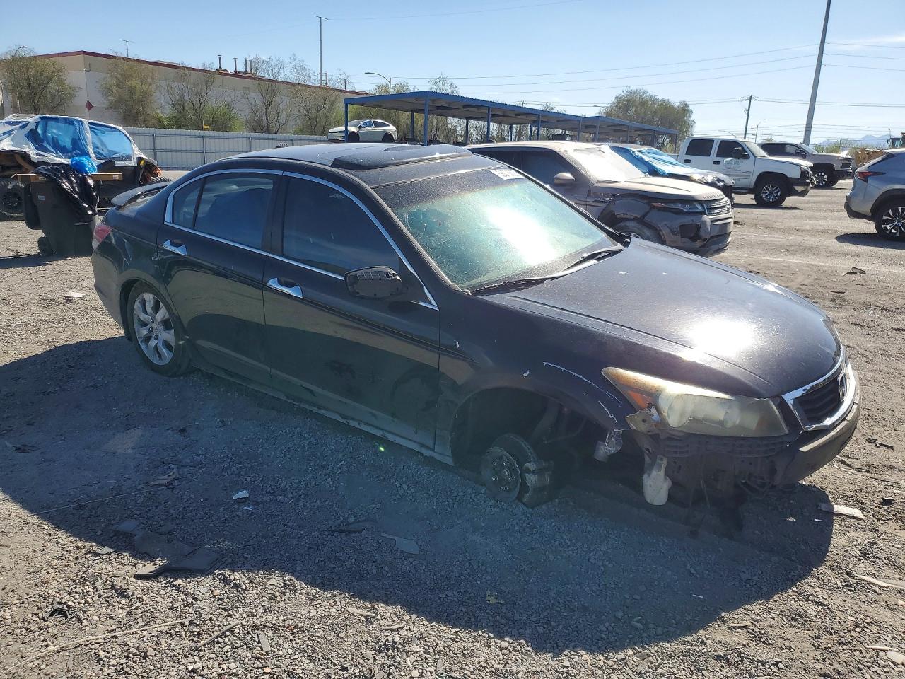 2008 Honda Accord Exl Black vin: 1HGCP36828A072428